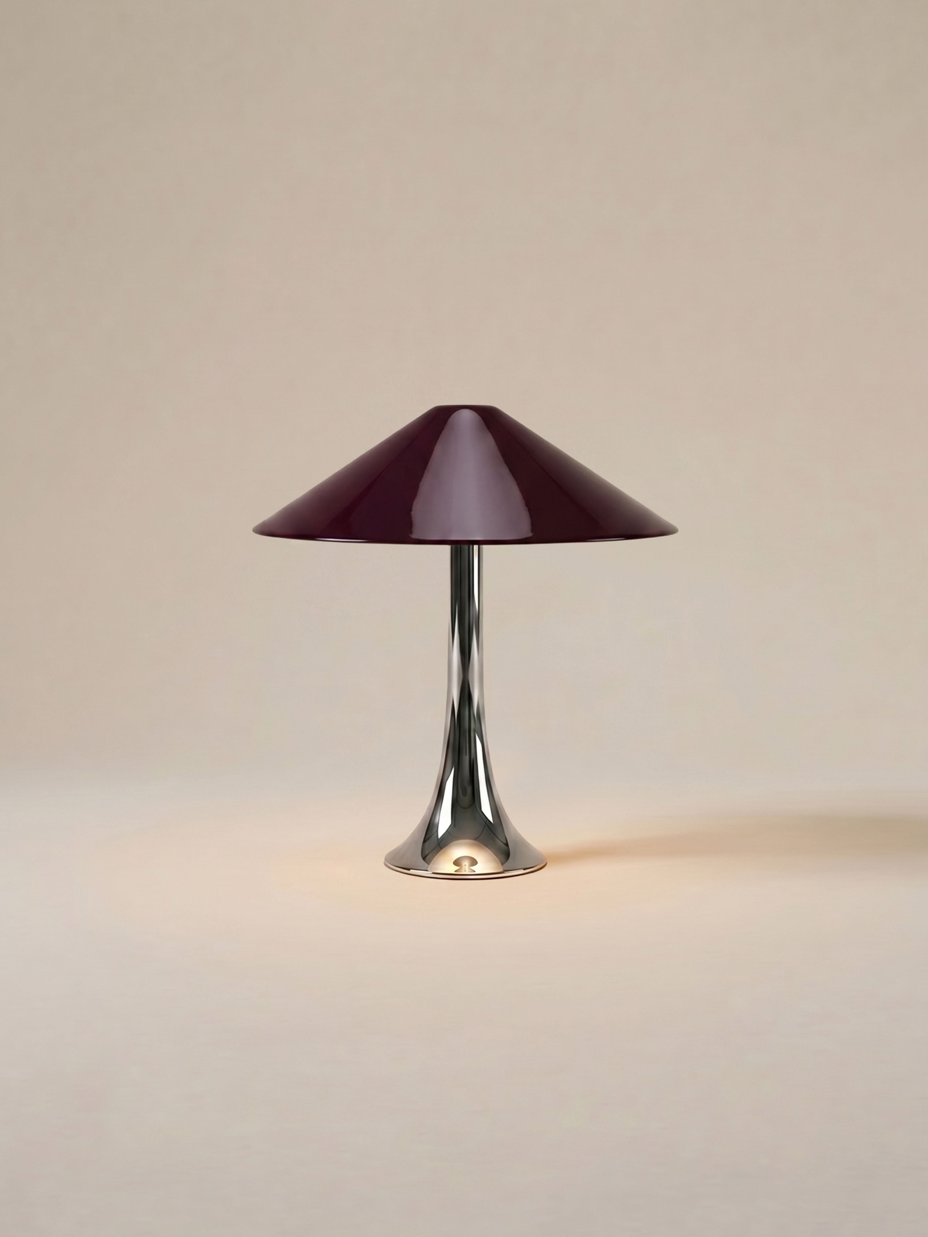 Nova Große tragbare Lampe | Burgunderrot