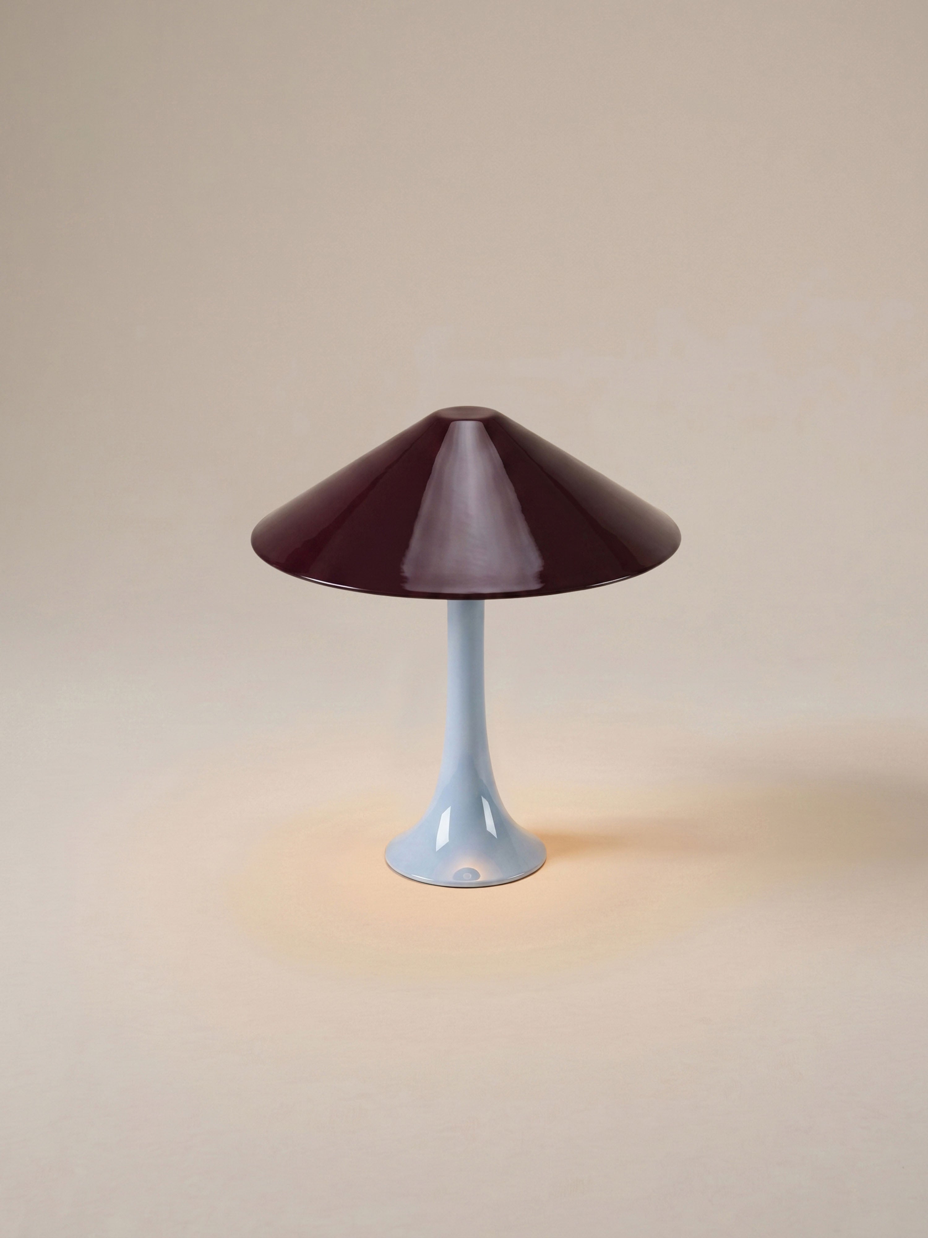 Nova Große tragbare Lampe | Burgunderrot