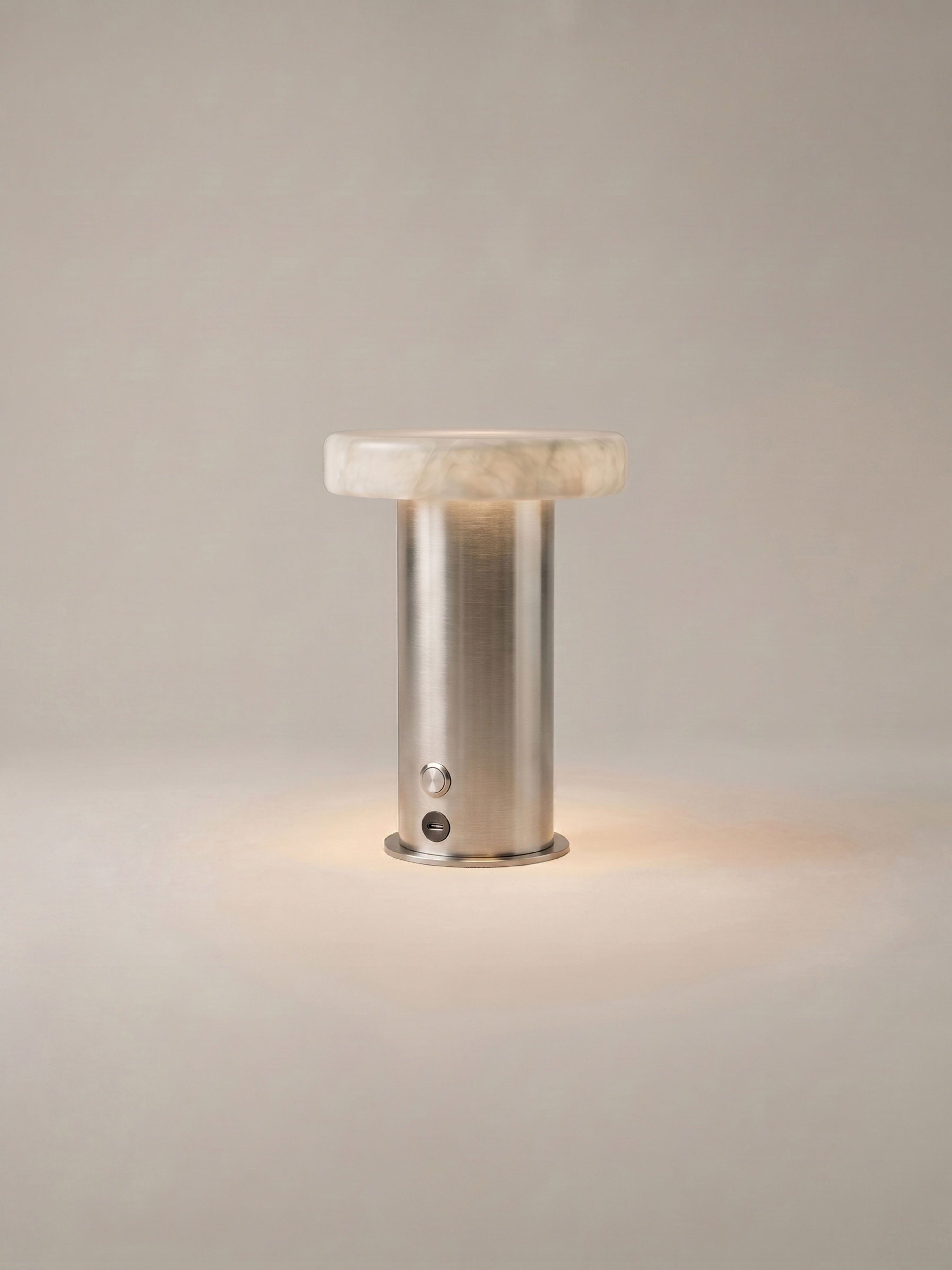 Bogen-Mini-Traglampe | Alabaster