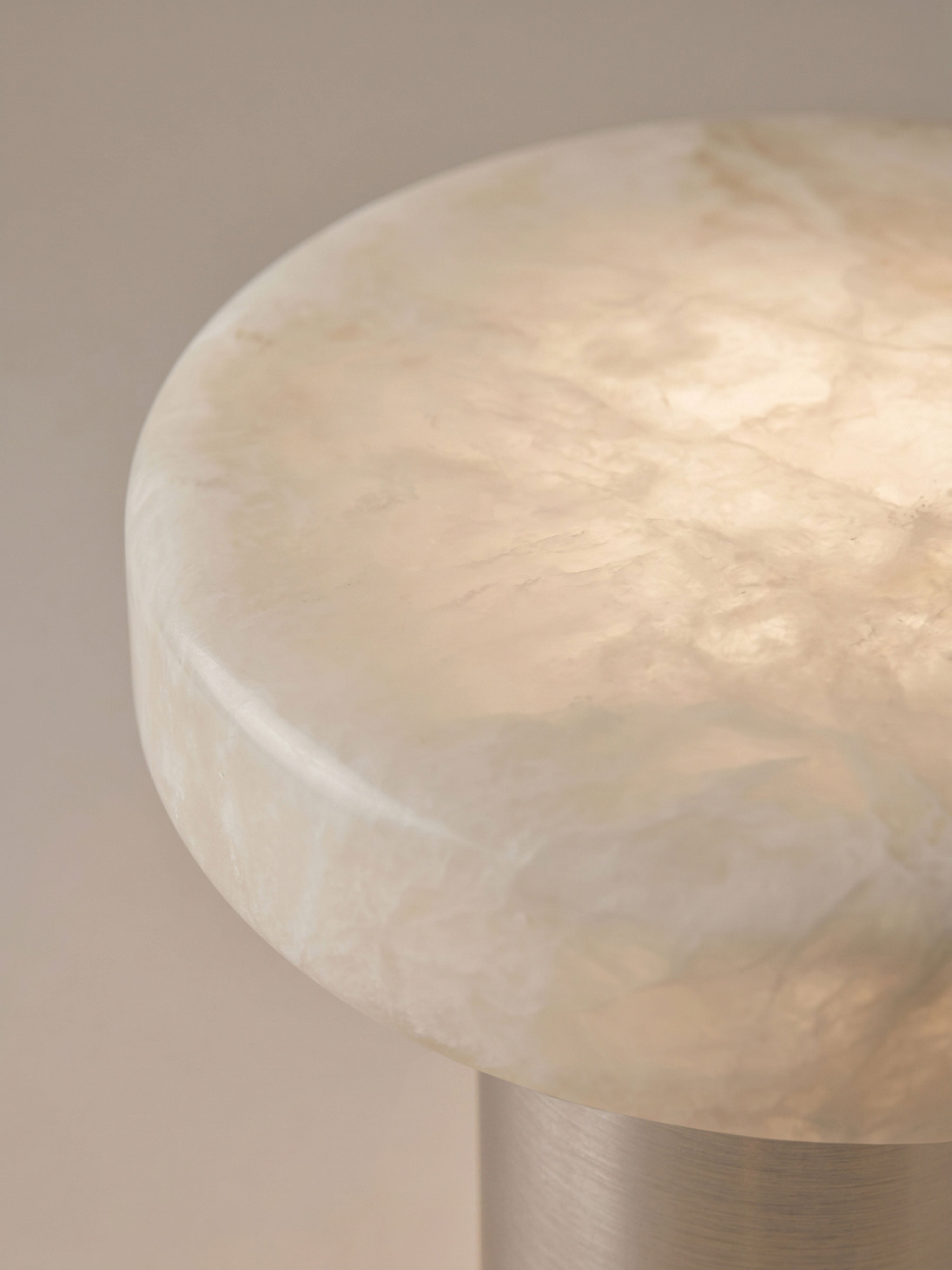 Bogen-Mini-Traglampe | Alabaster