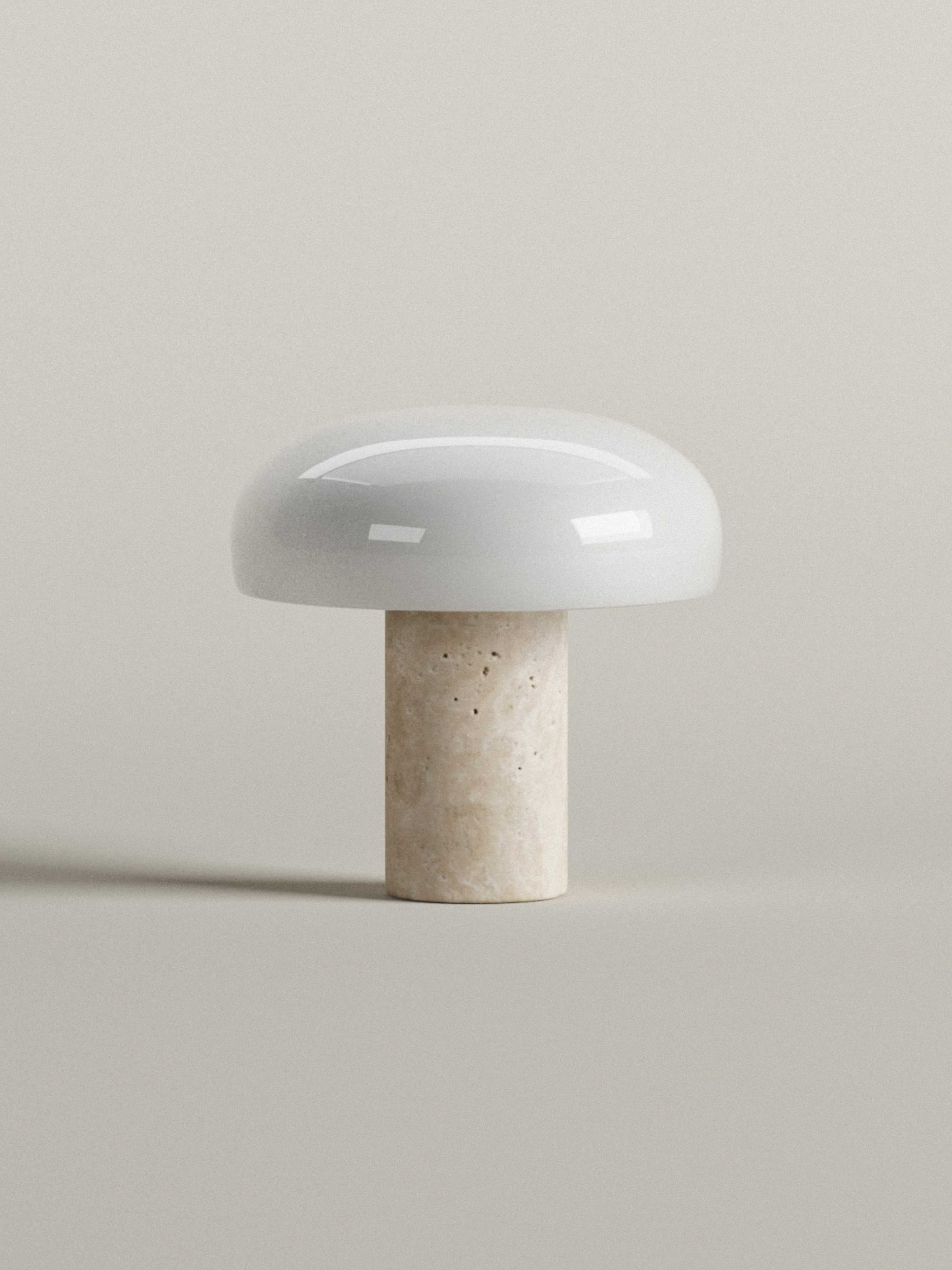 (Early Access) Aurum Table Lamp Small V. 2 | Calacatta Viola Marble & Linen | Portable