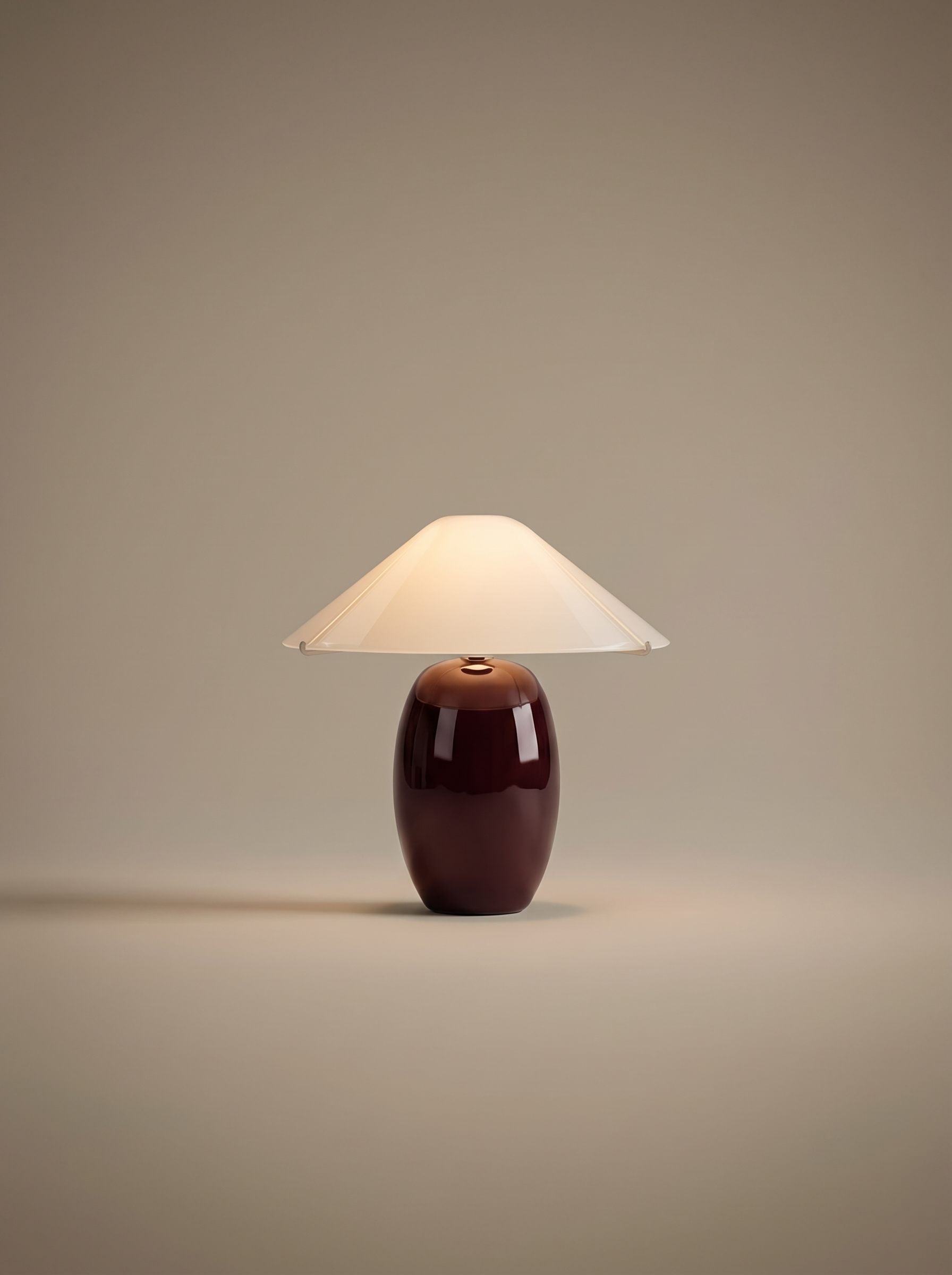 Maríel Tragbare Lampe | Rote Keramik