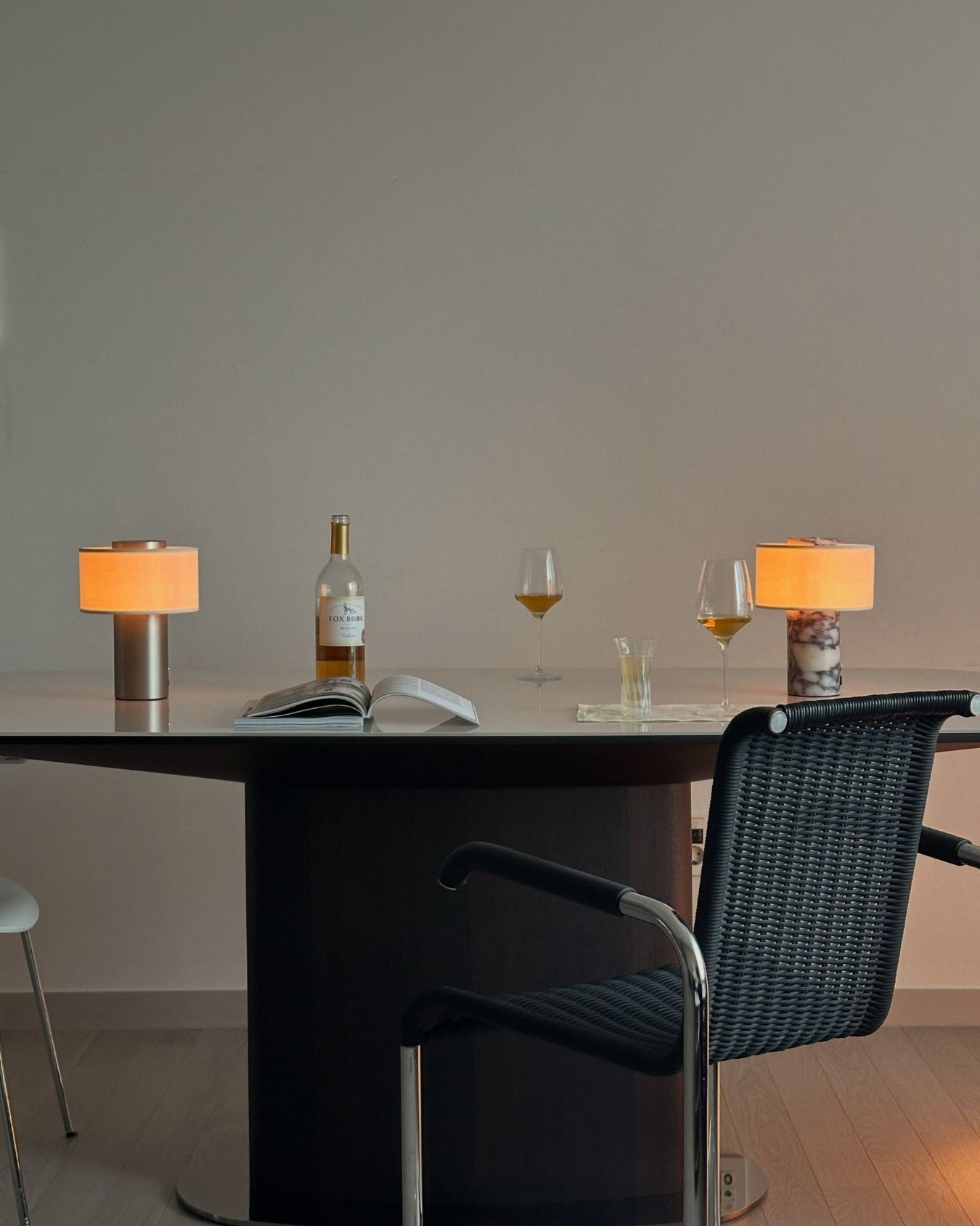 Auríe Tragbare Lampe | Satiniertes Aluminium