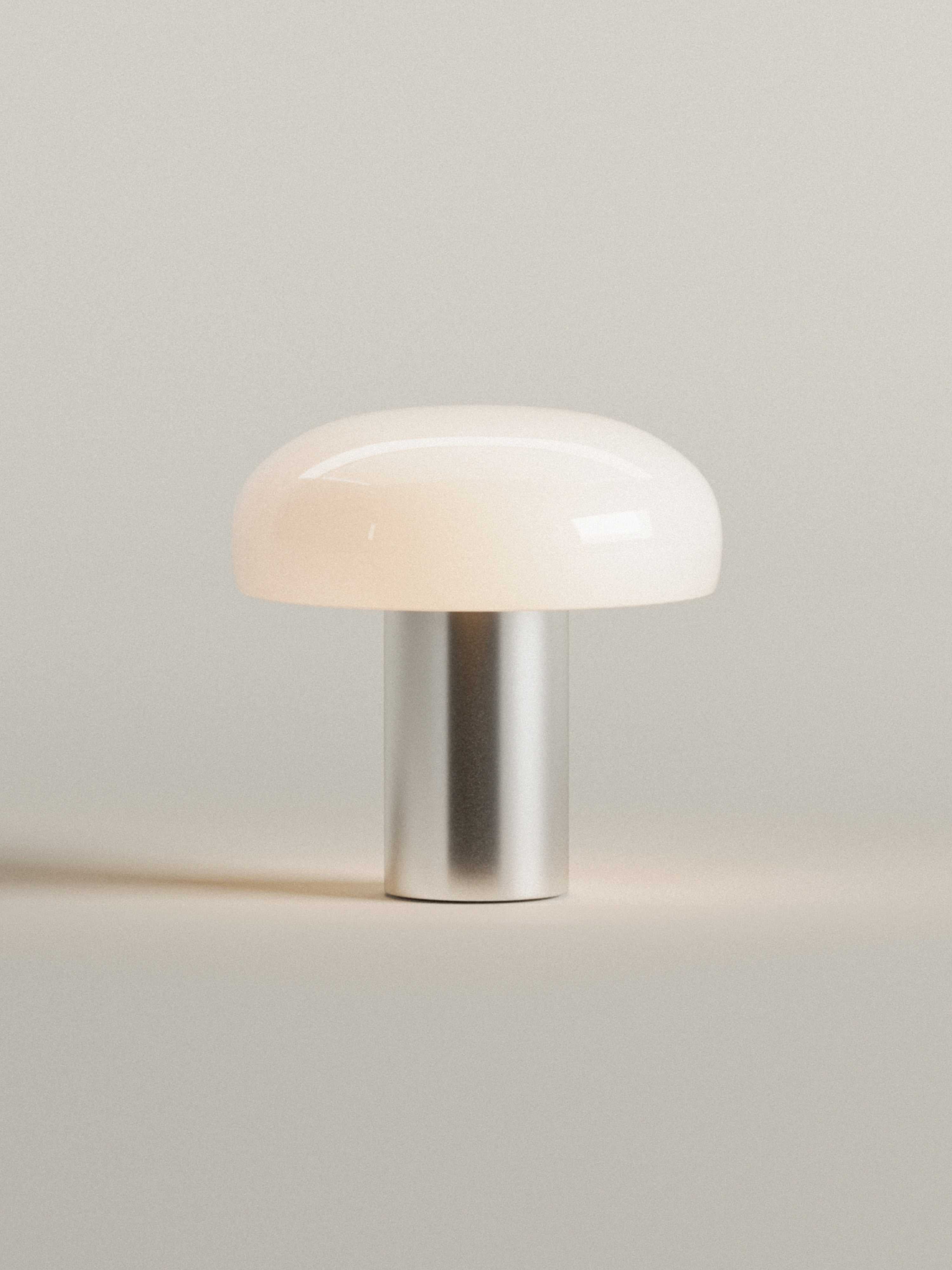 (Early Access) Aurum Table Lamp Small V. 2 | Calacatta Viola Marble & Linen | Portable