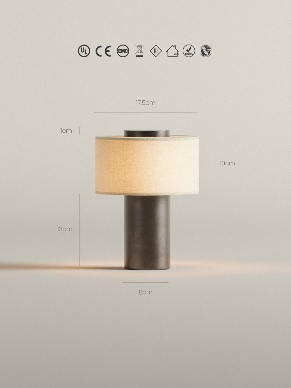 Auríe Tragbare Lampe | Tiefbronze