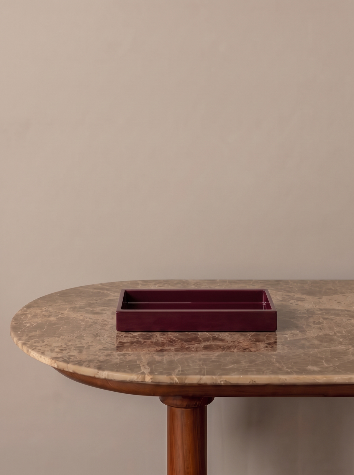 Elva Tray | Burgundy Wood