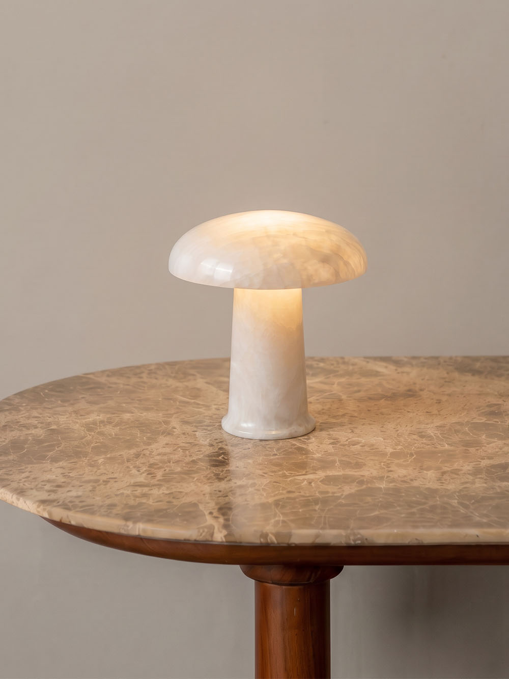 Cera Mini Portable Lamp | Alabaster
