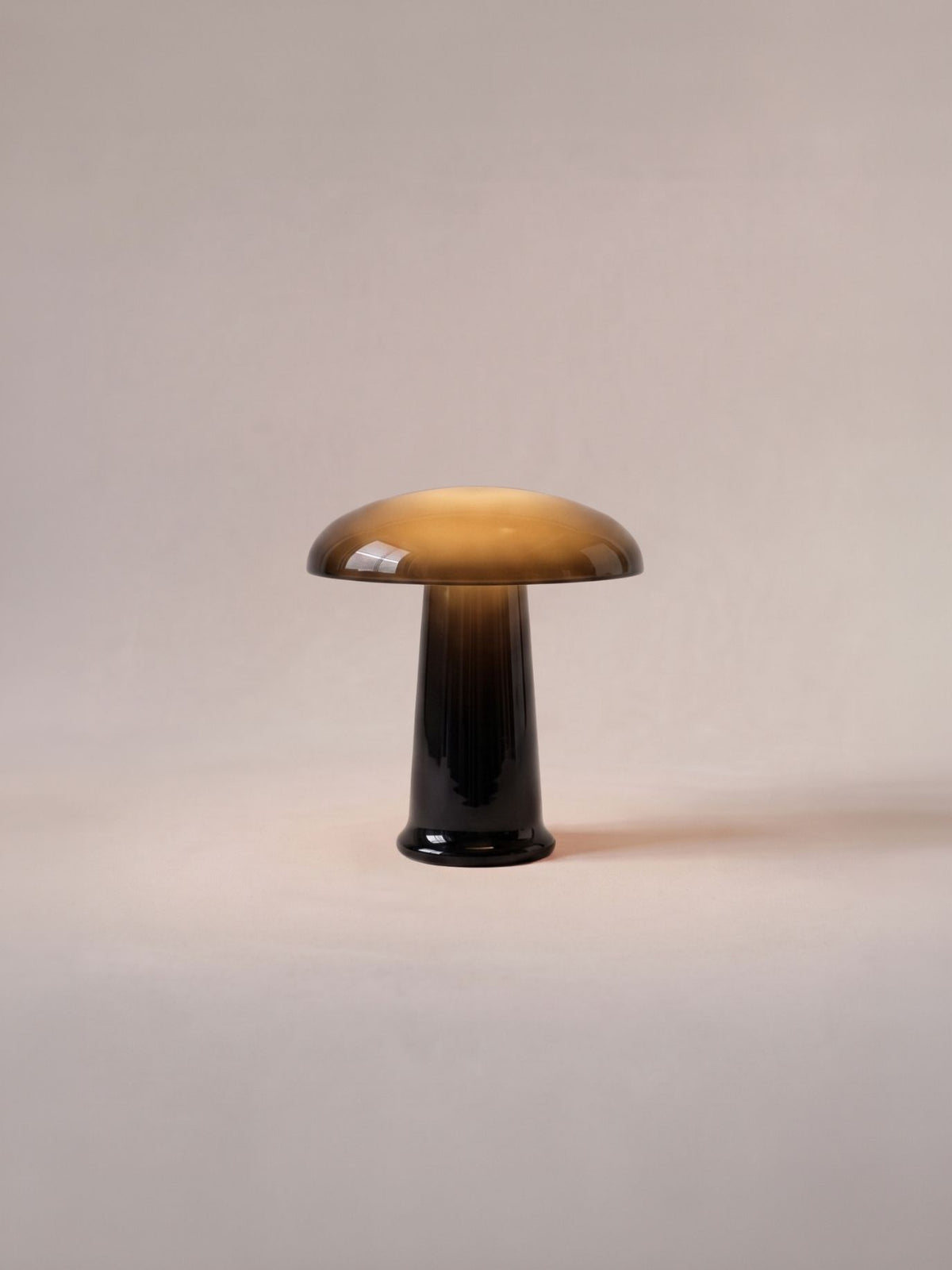 Cera Mini Portable Lamp | Black Glass