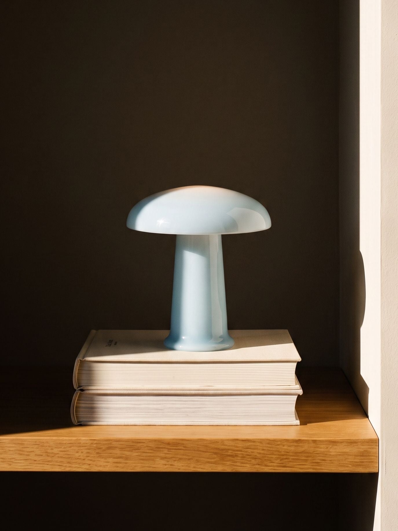 Cera Mini Portable Lamp | Blue Glass