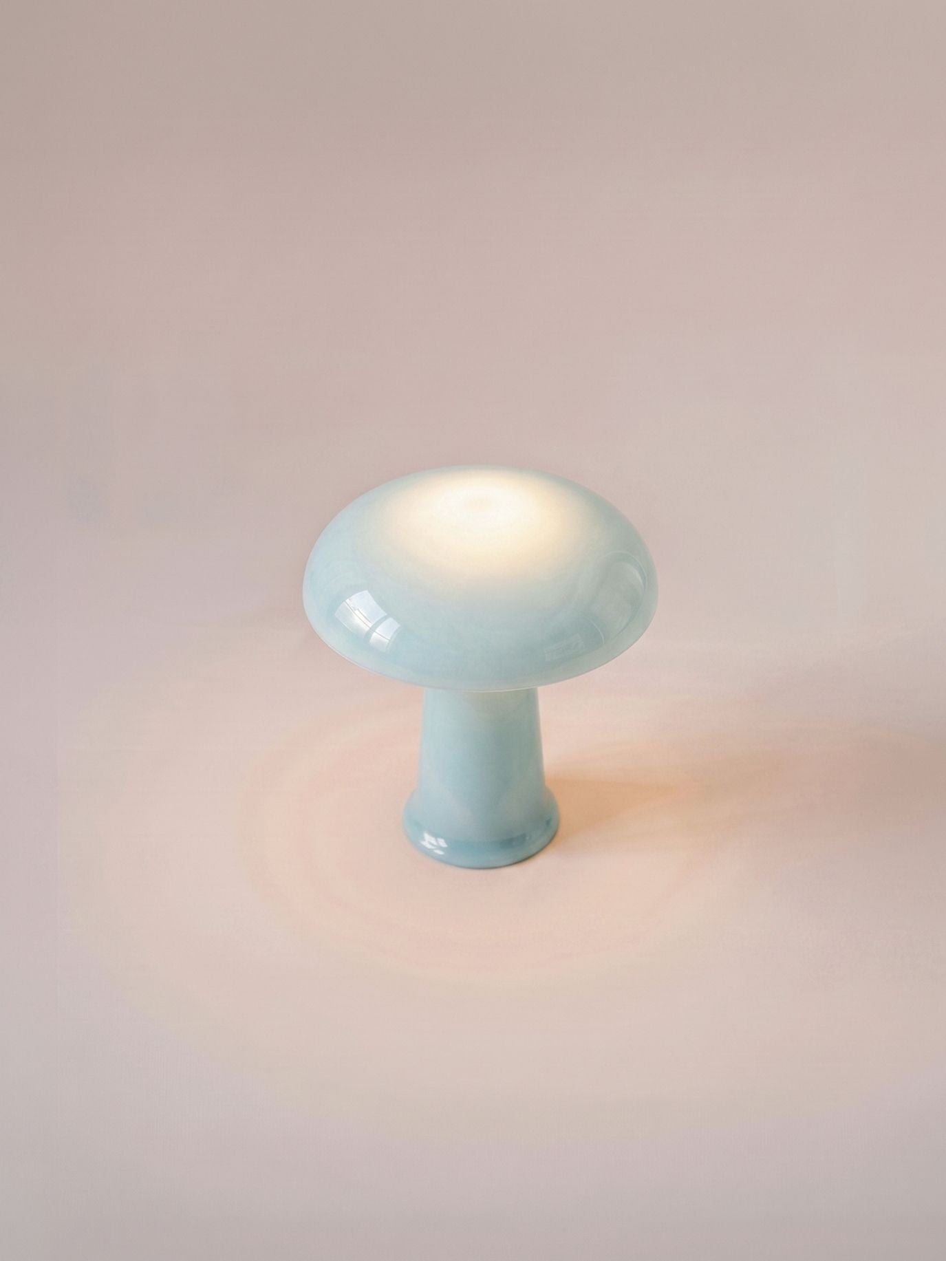 Cera Mini Portable Lamp | Blue Glass