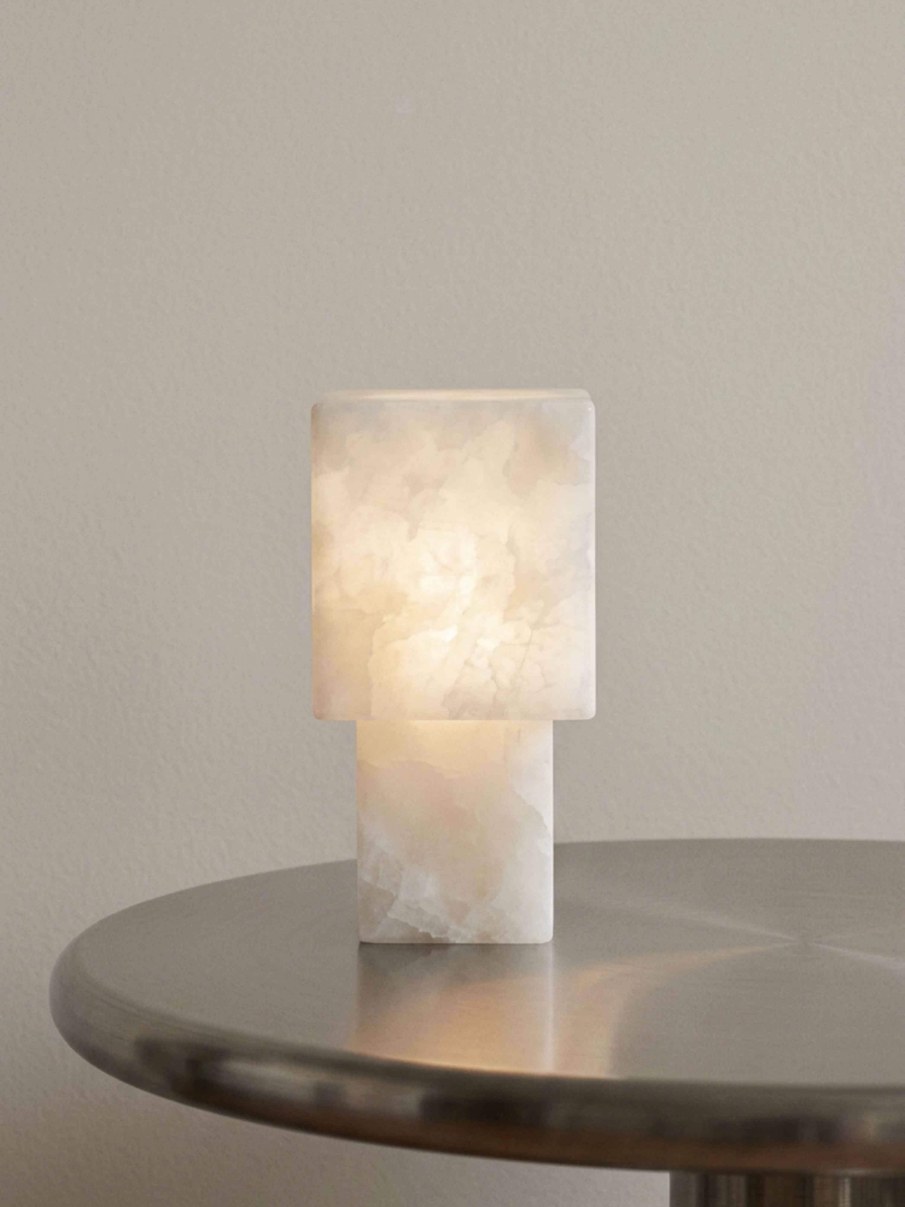 Forma tragbare Lampe | Alabaster