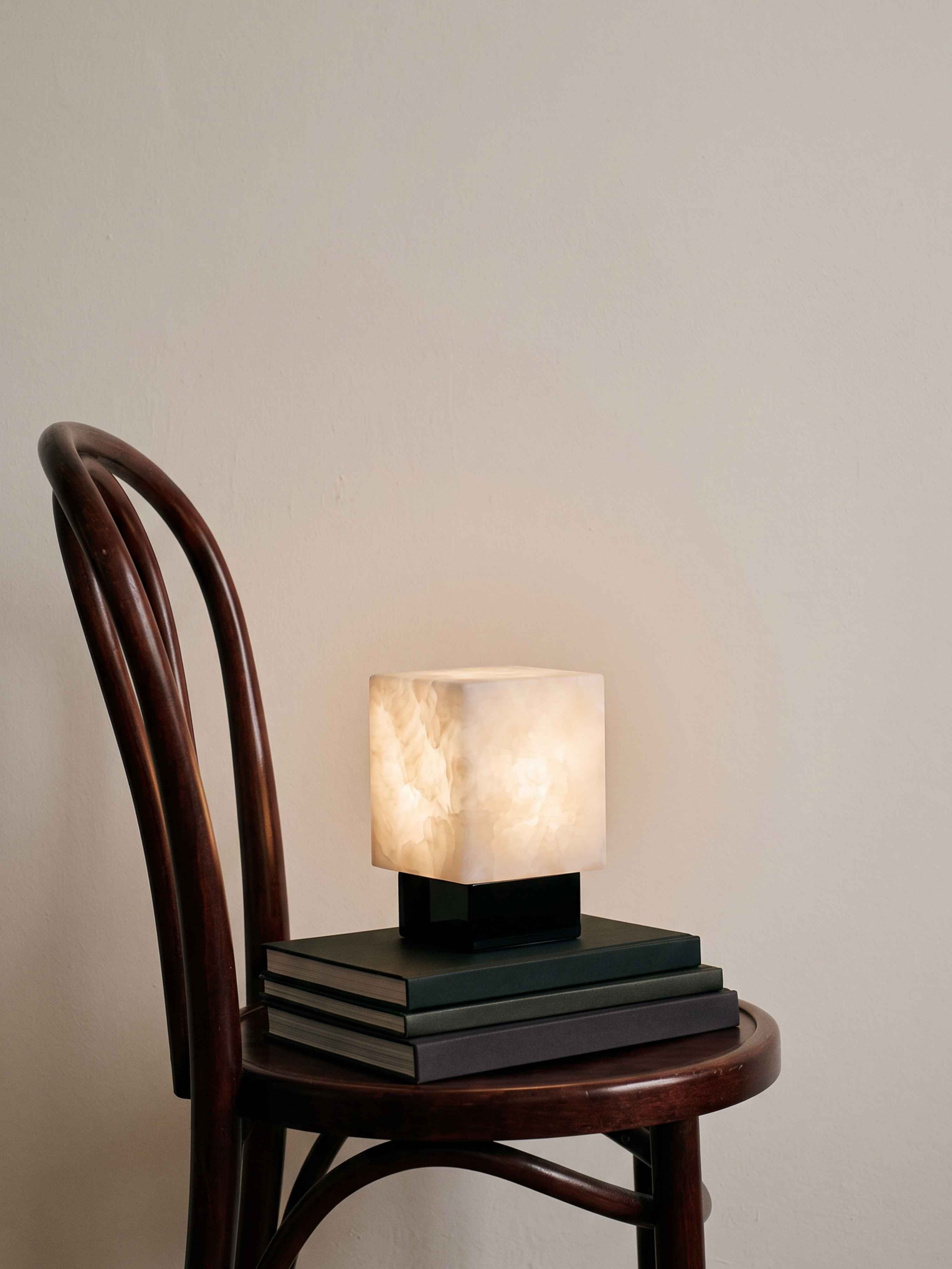 Bogen-Mini-Traglampe | Alabaster