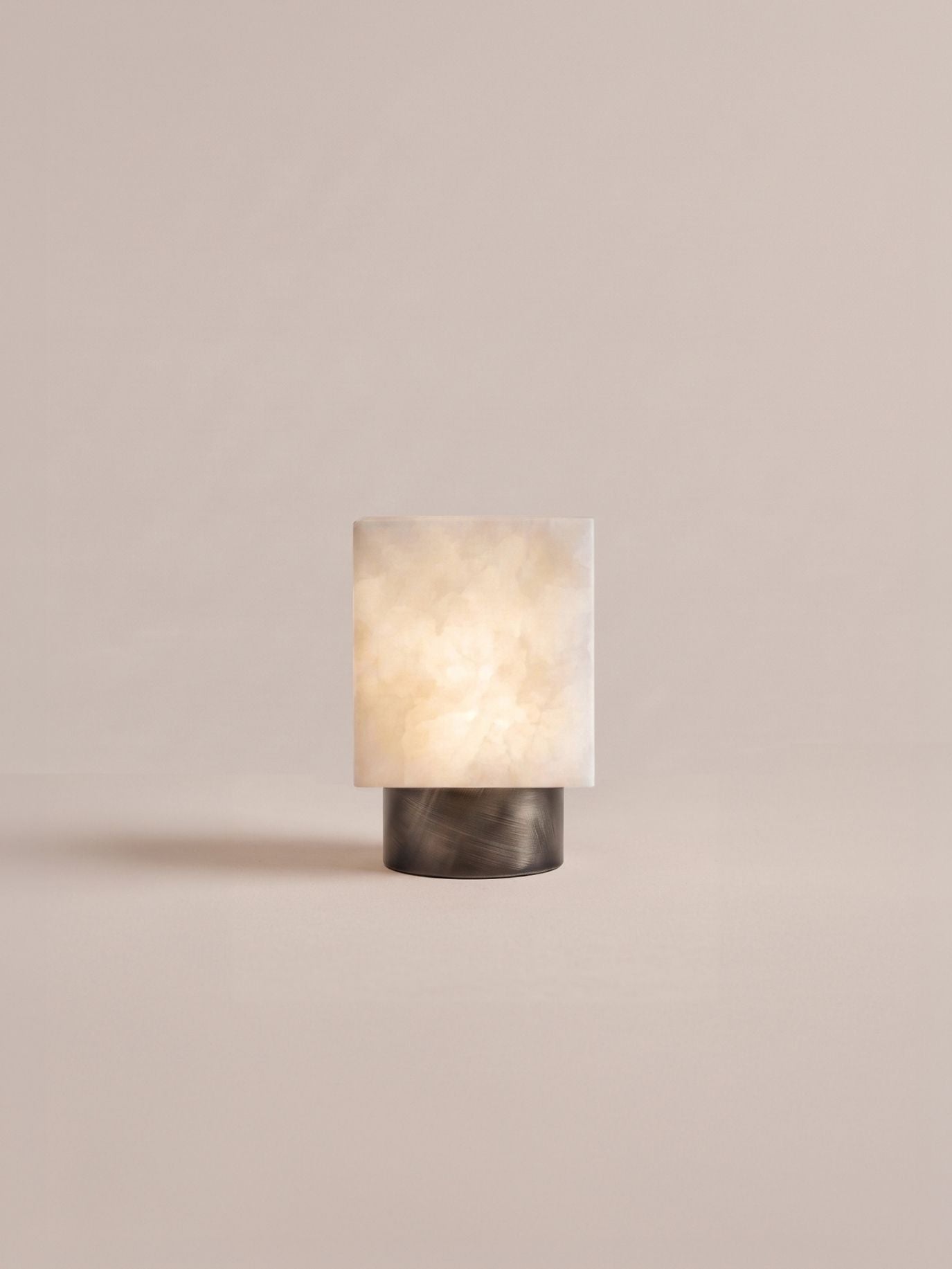 Forma Mini Tragbare Lampe | Alabaster & Antikbronze