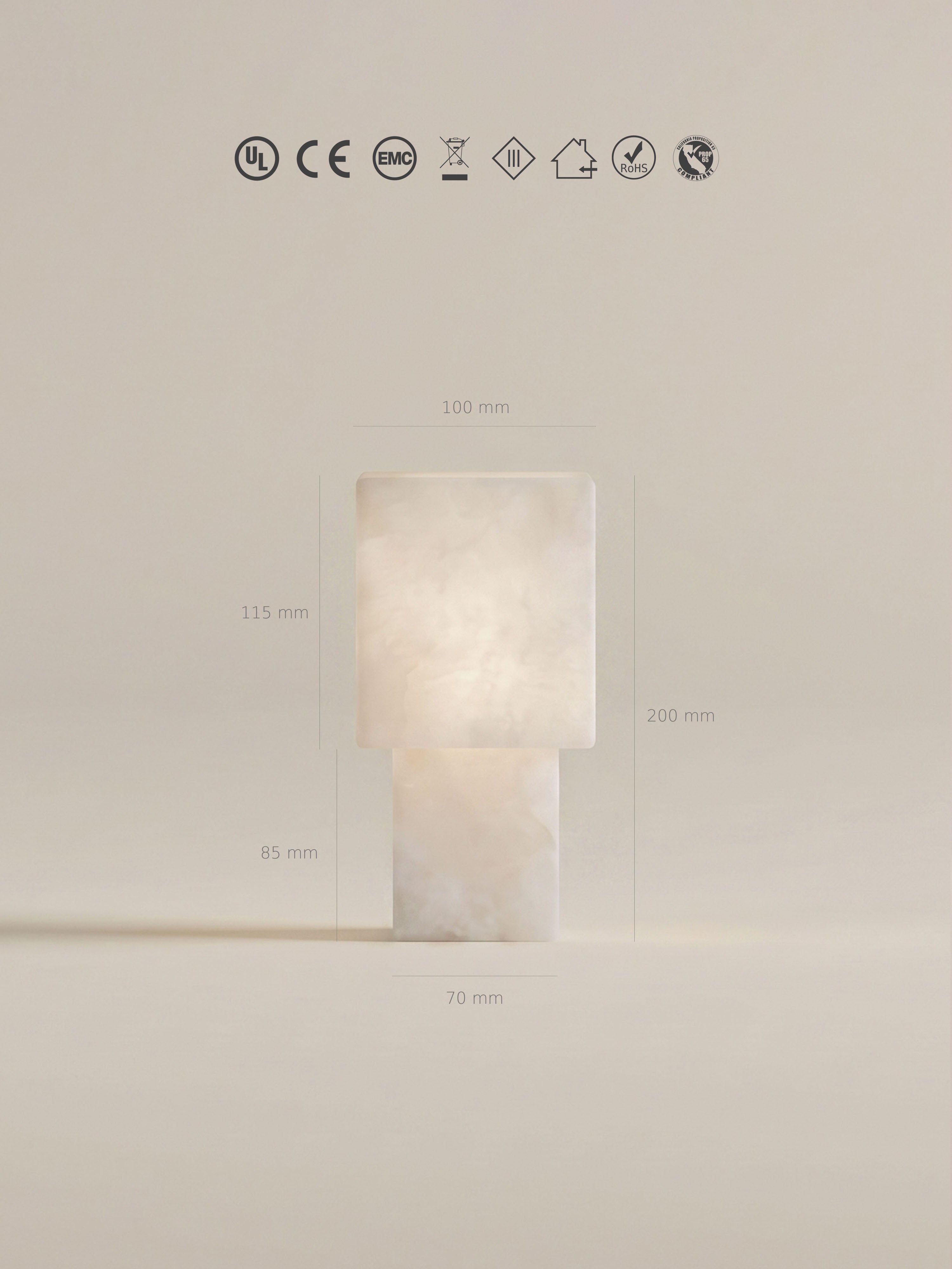 Forma tragbare Lampe | Alabaster