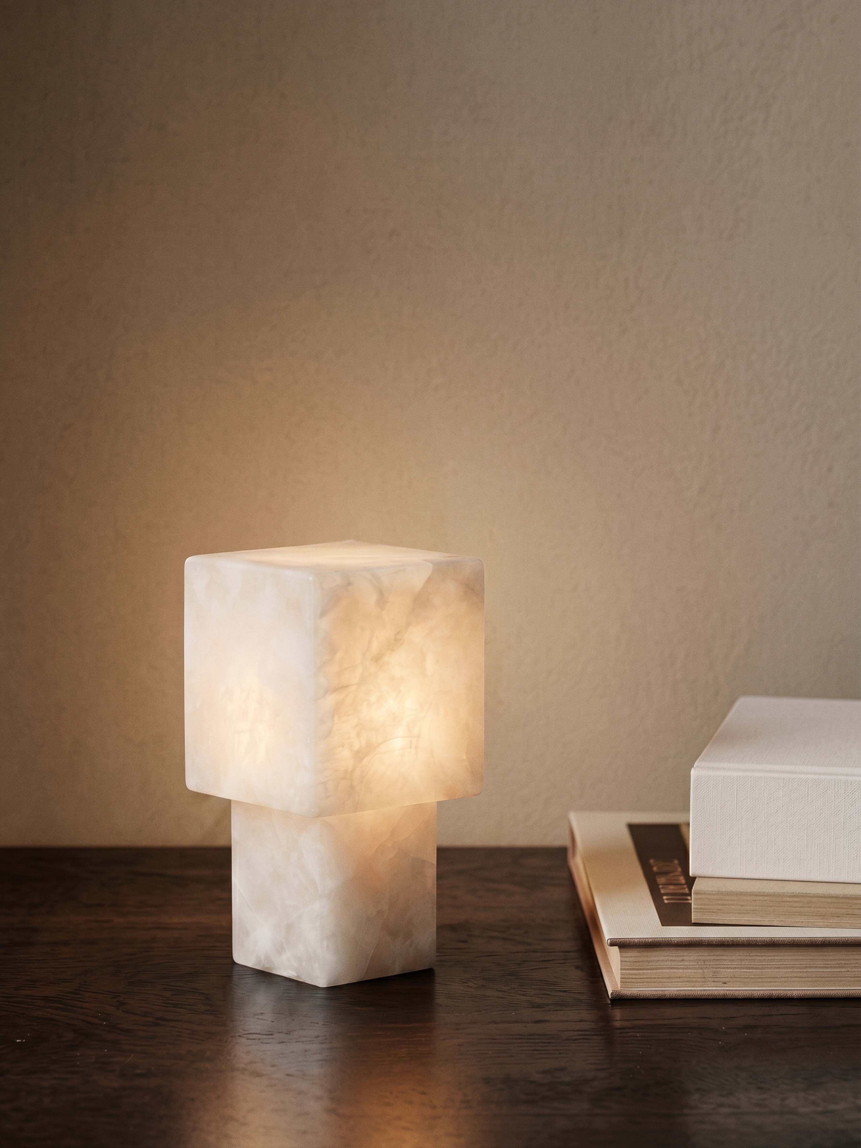 Maríel tragbare Lampe | Keramikblau