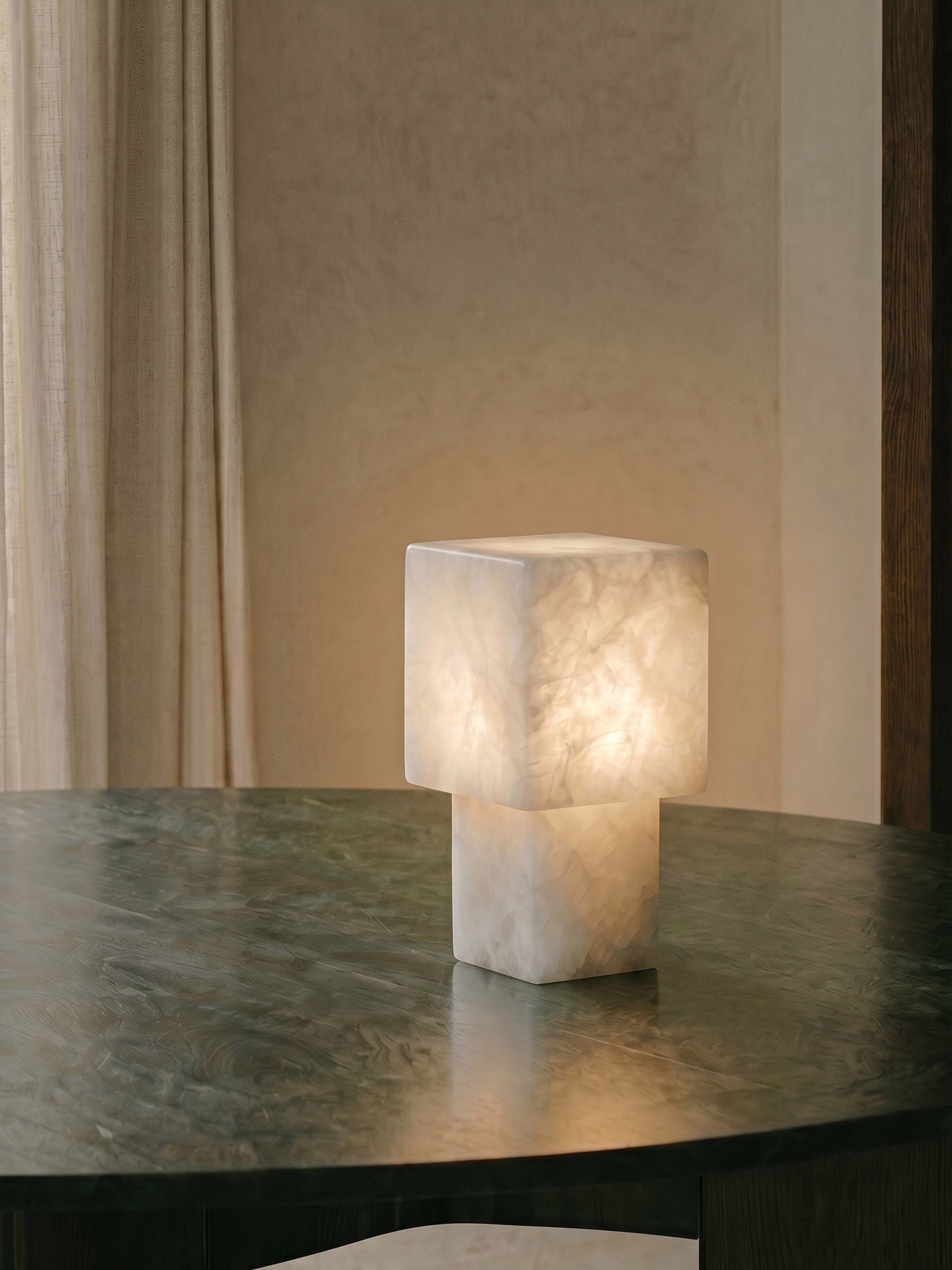 Maríel tragbare Lampe | Keramikblau