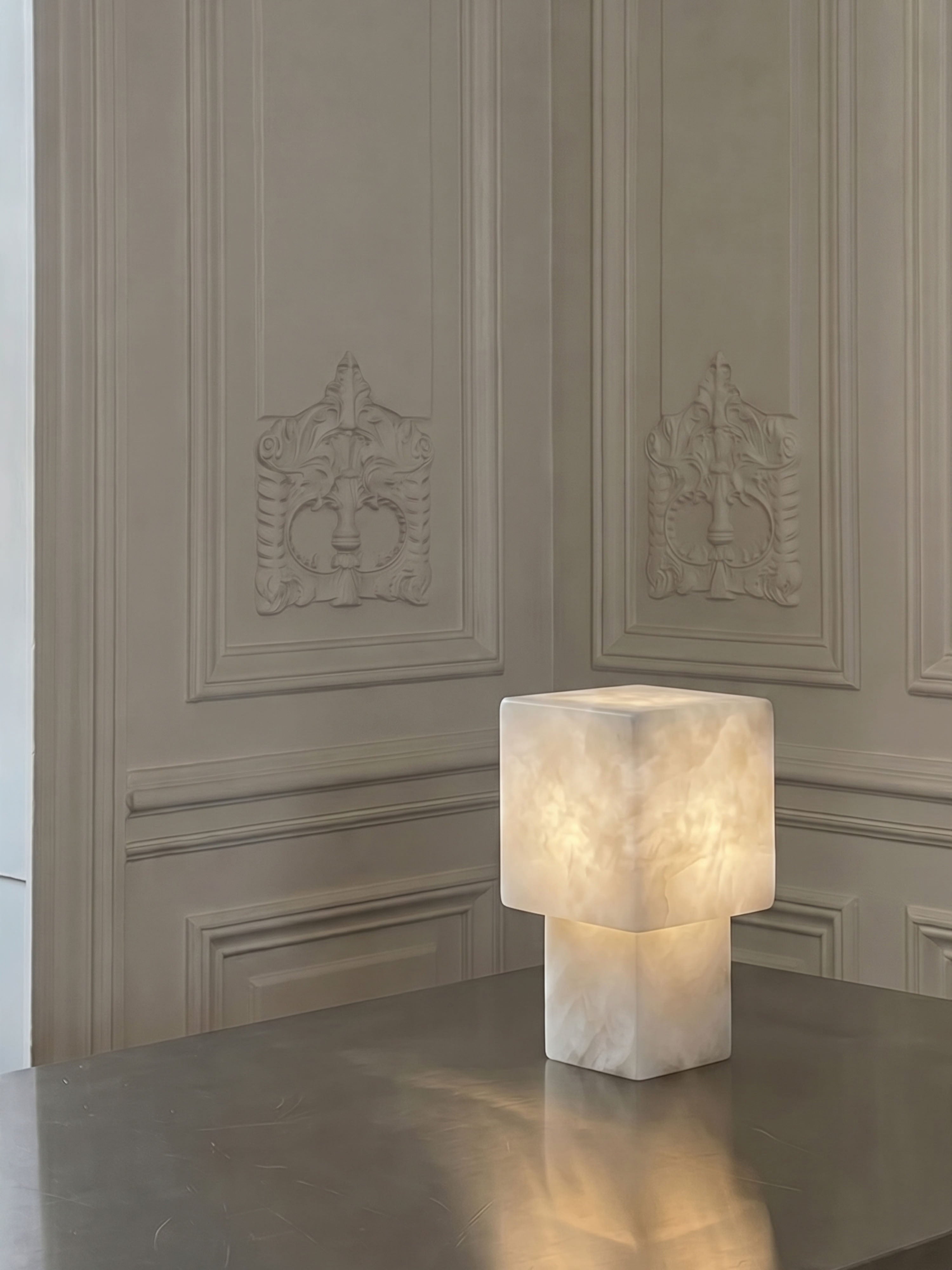 Maríel tragbare Lampe | Keramikblau