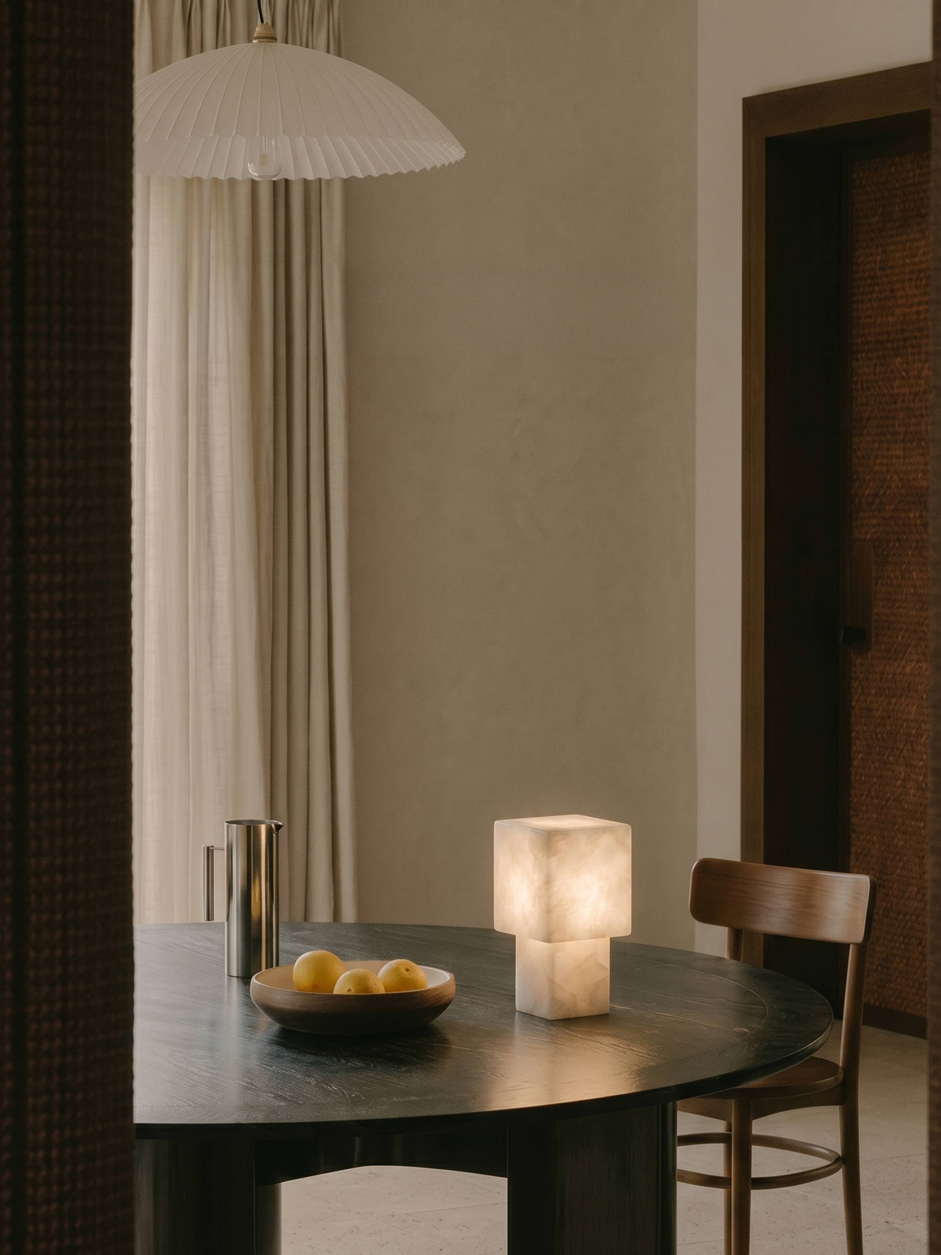Maríel tragbare Lampe | Keramikblau