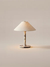 Rossa Tragbare Lampe | Calacatta Viola & Leinen