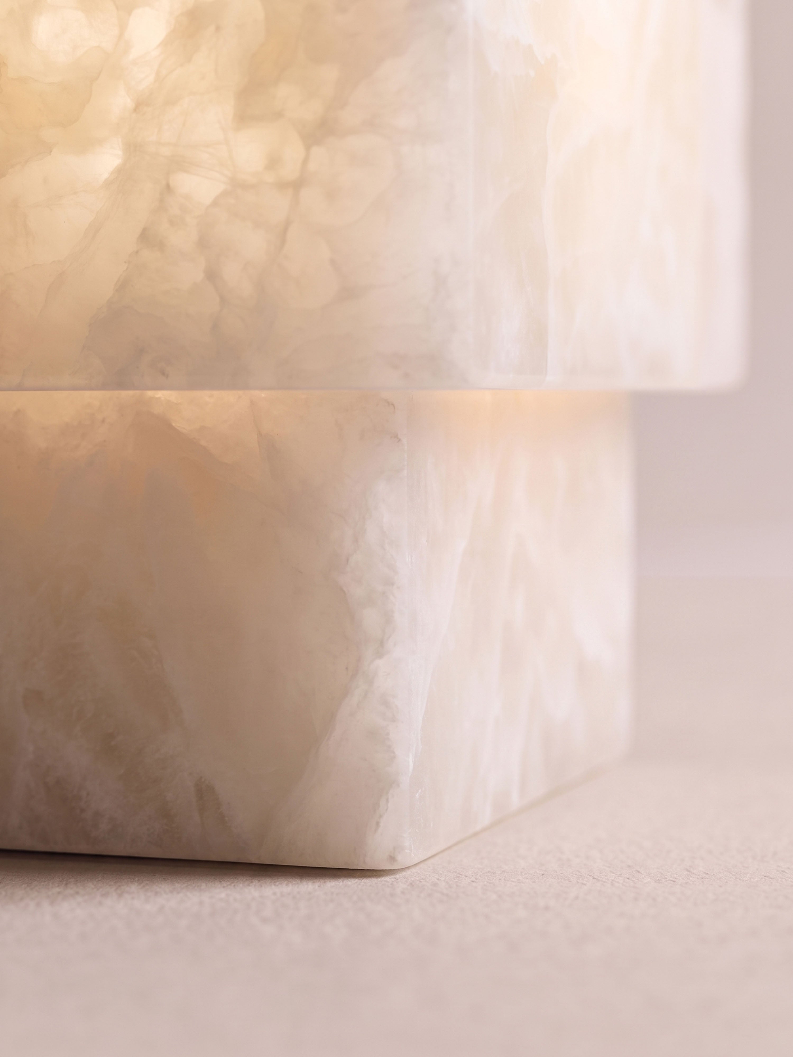Forma Mini Portable Lamp | Alabaster