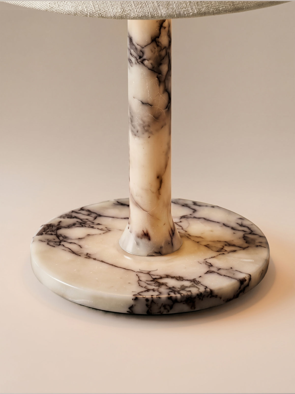 Rossa Tragbare Lampe | Calacatta Viola & Leinen