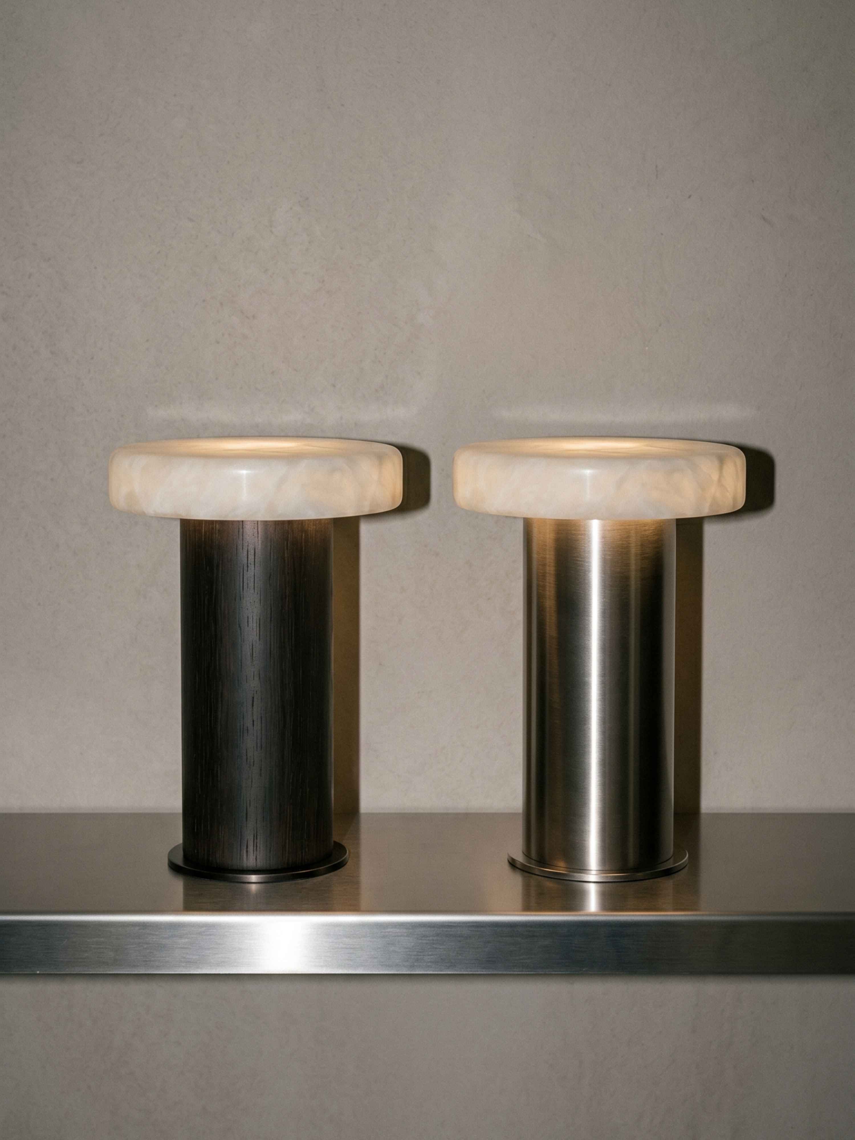 Bogen-Mini-Traglampe | Alabaster