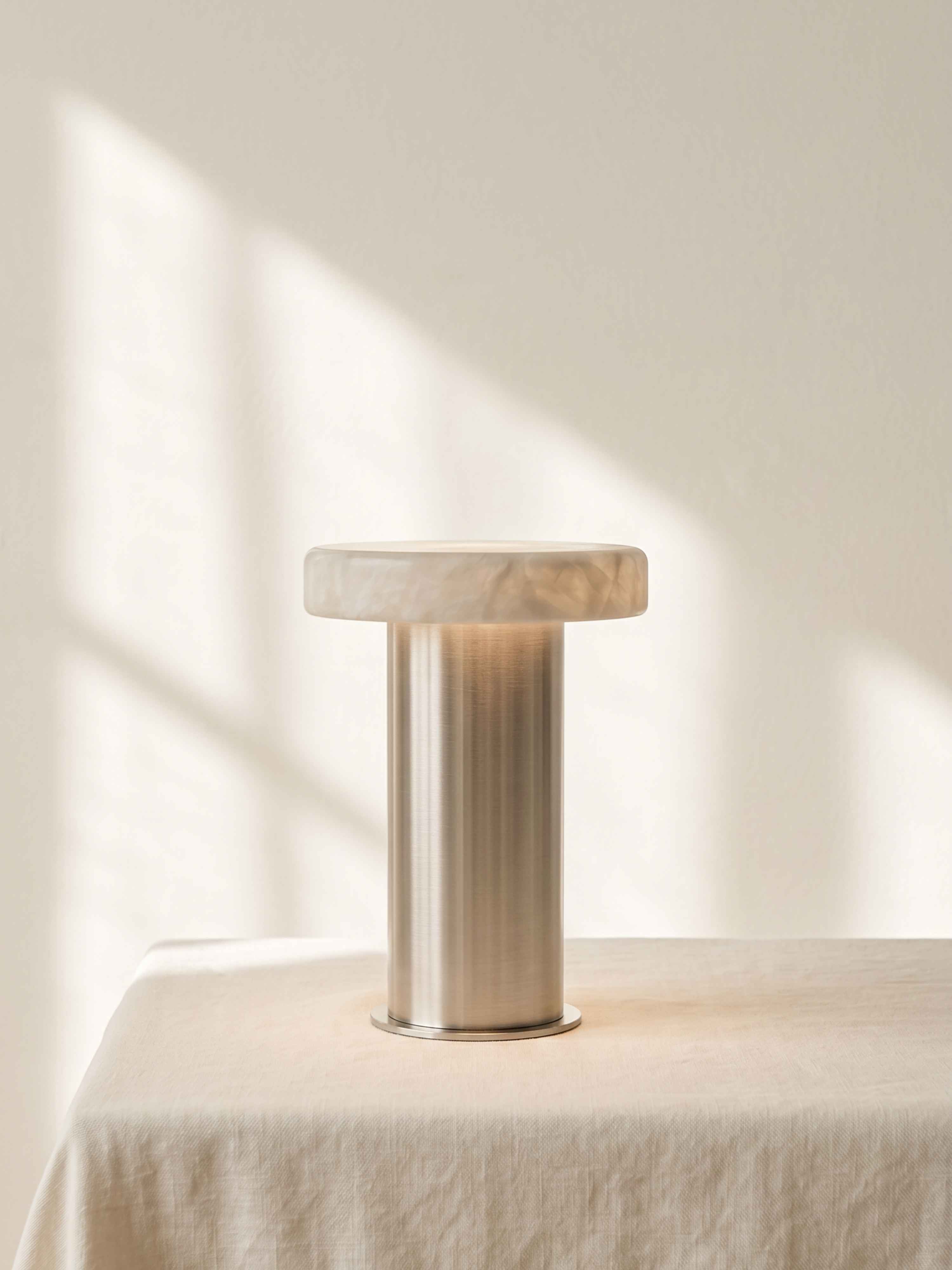 Bogen-Mini-Traglampe | Alabaster