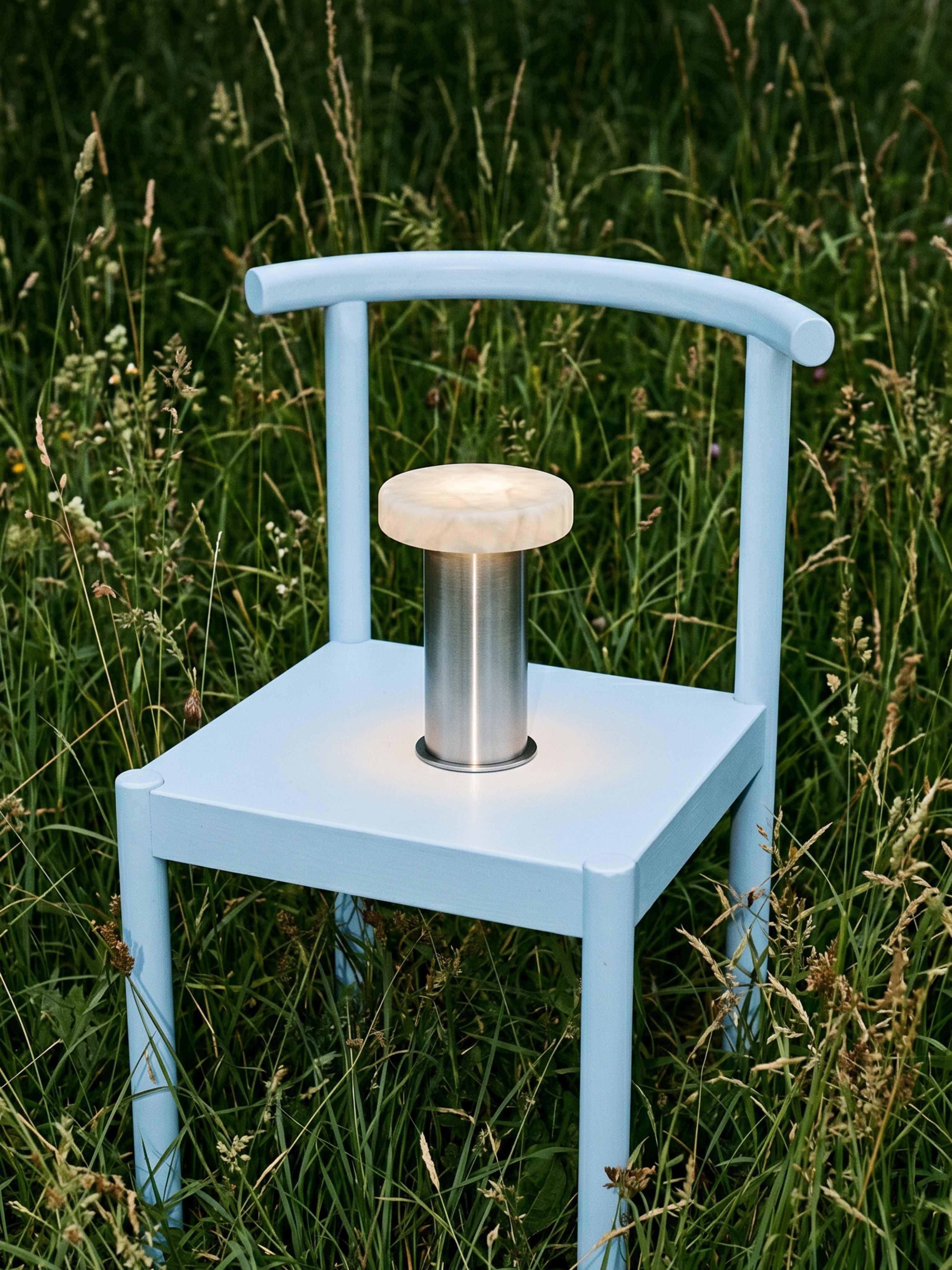 Bogen-Mini-Traglampe | Alabaster