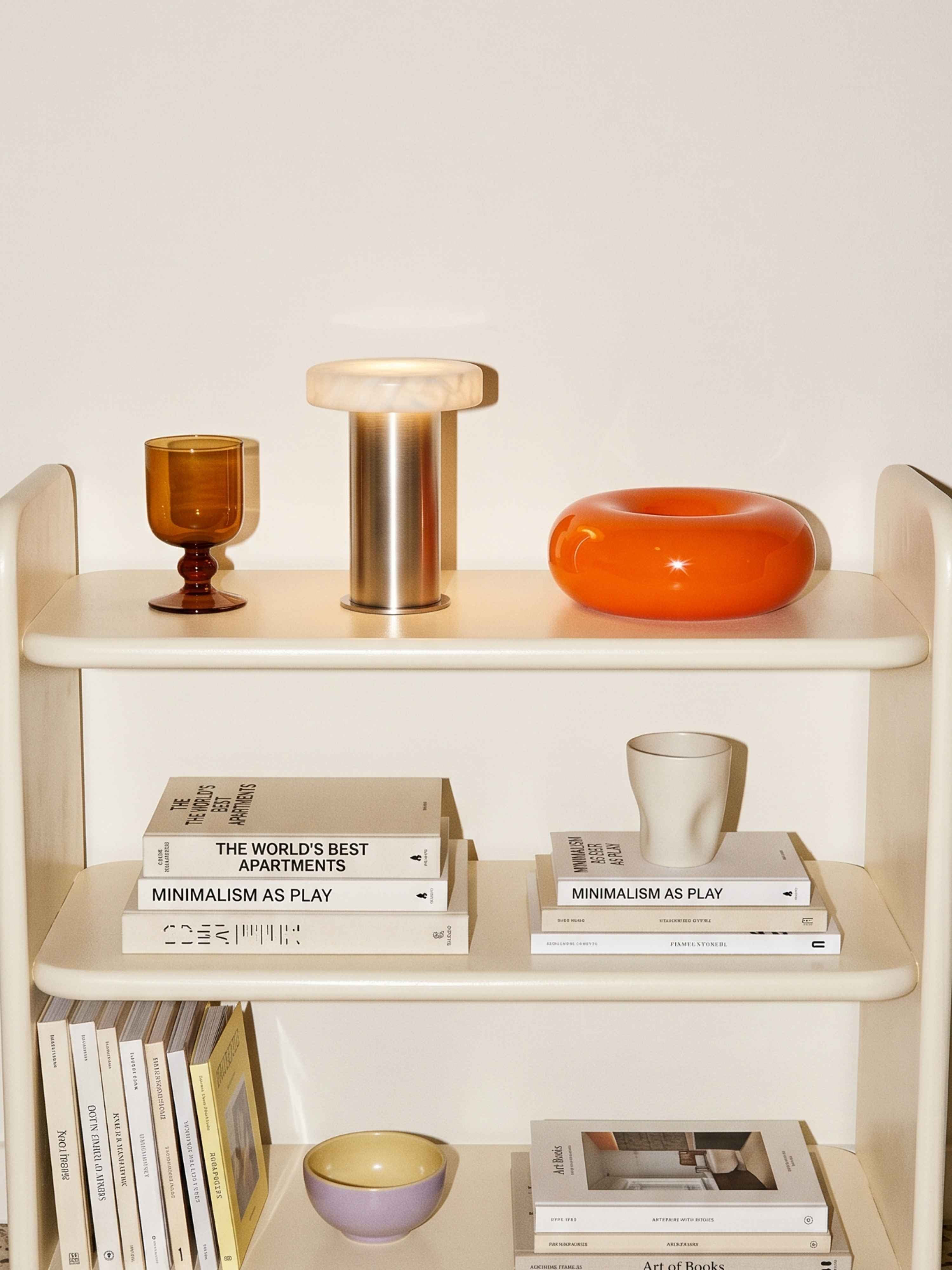 Bogen-Mini-Traglampe | Alabaster