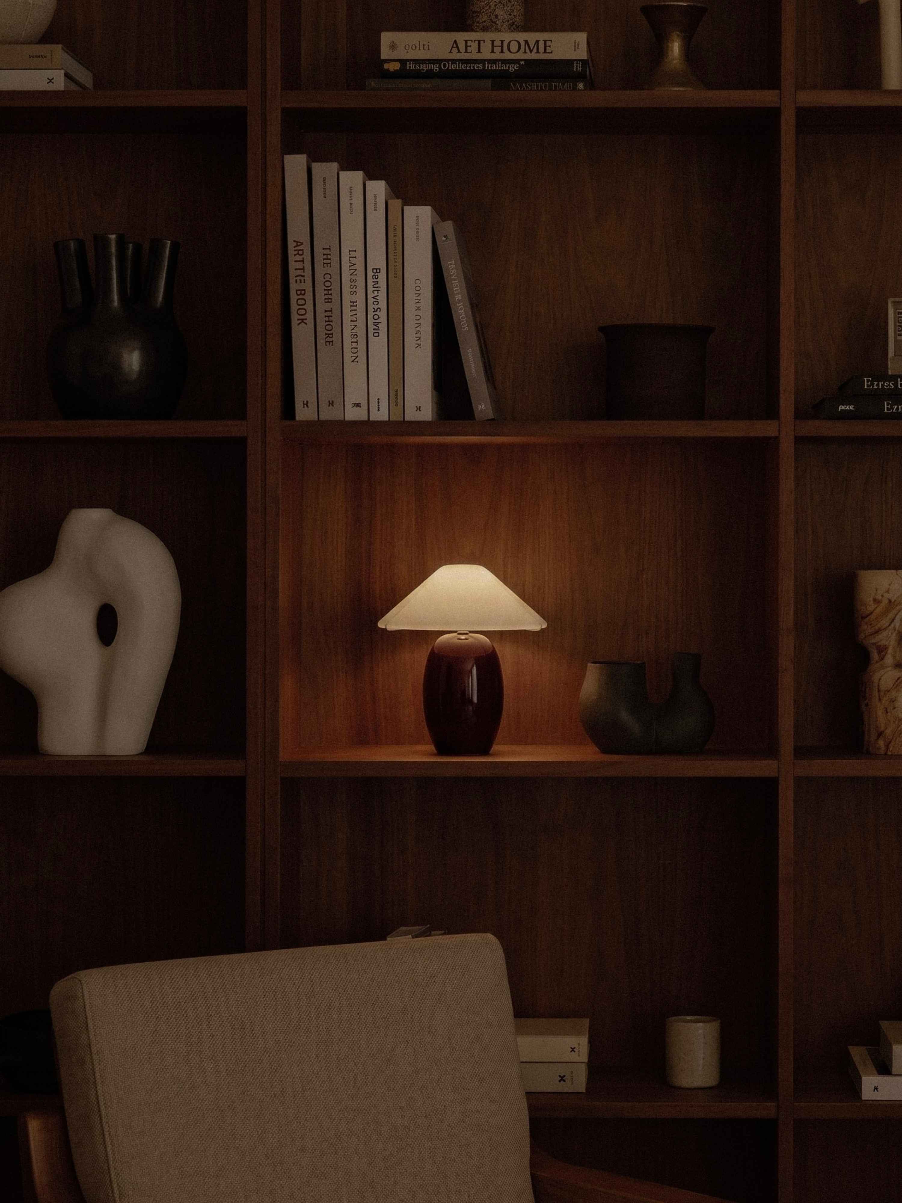 Maríel Tragbare Lampe | Rote Keramik