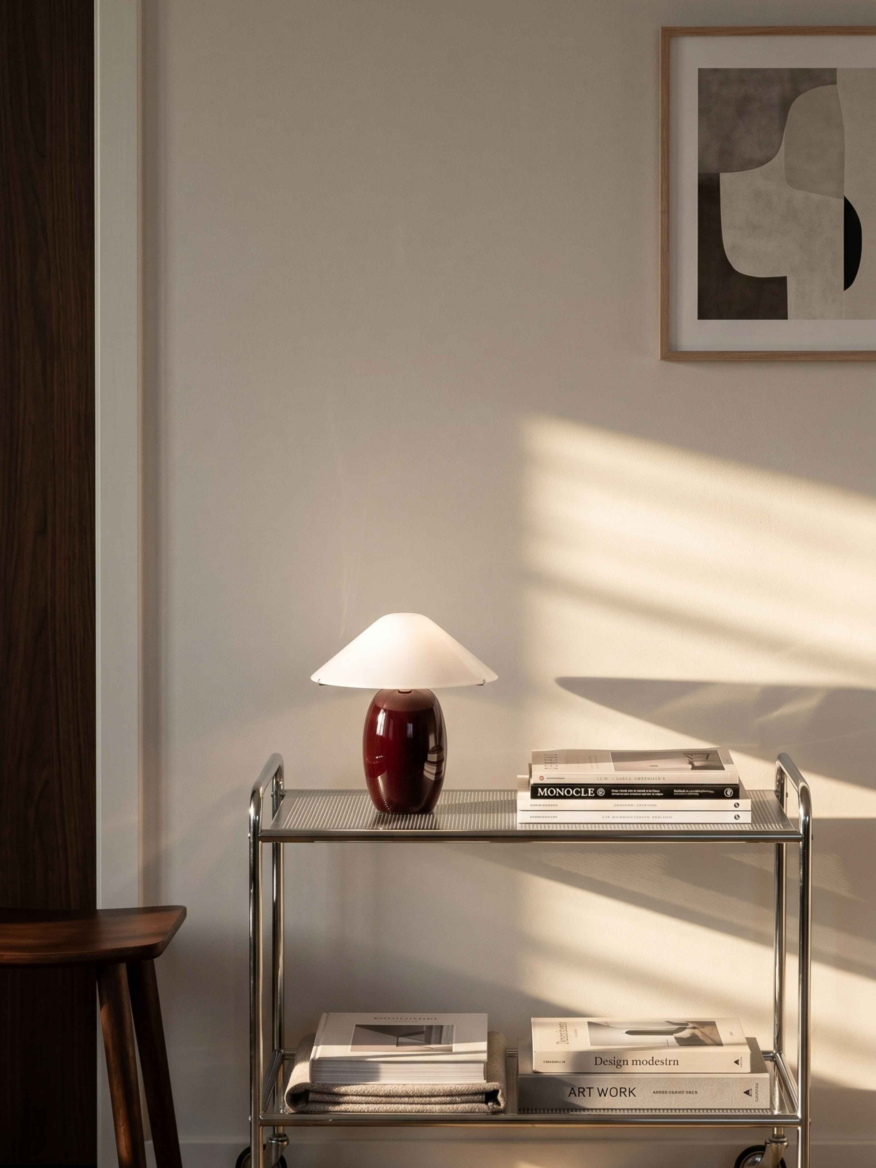 Maríel Tragbare Lampe | Rote Keramik