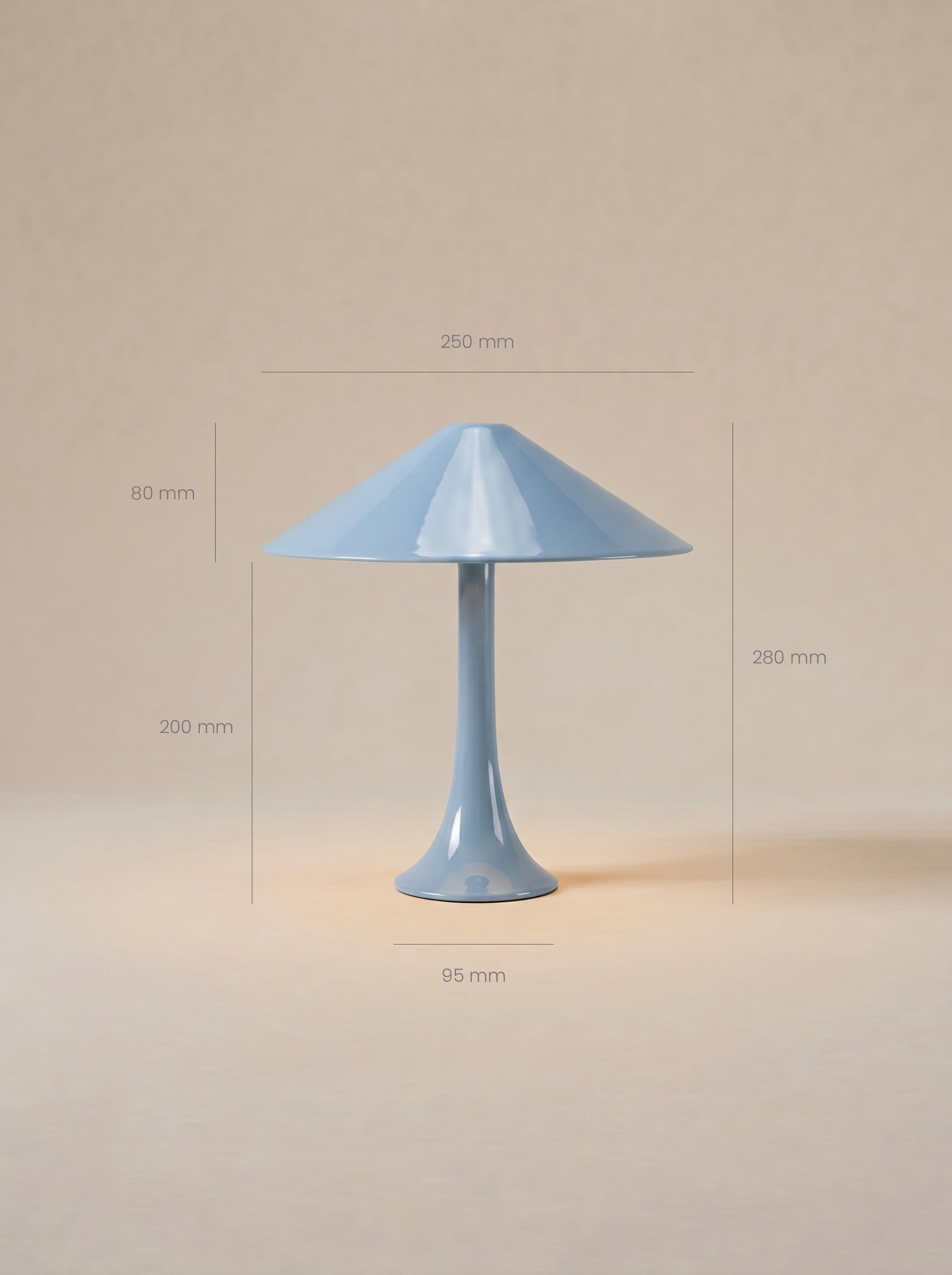 Nova Large Portable Lamp | Blossholm Blue