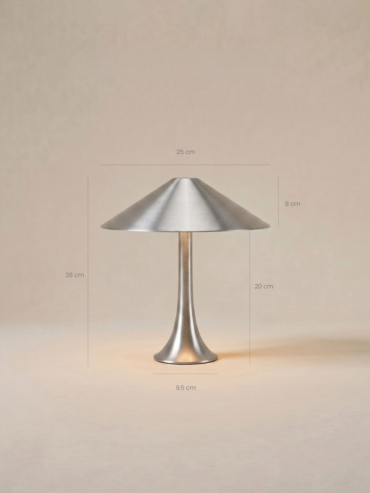 Nova Große Tragbare Lampe | Edelstahl