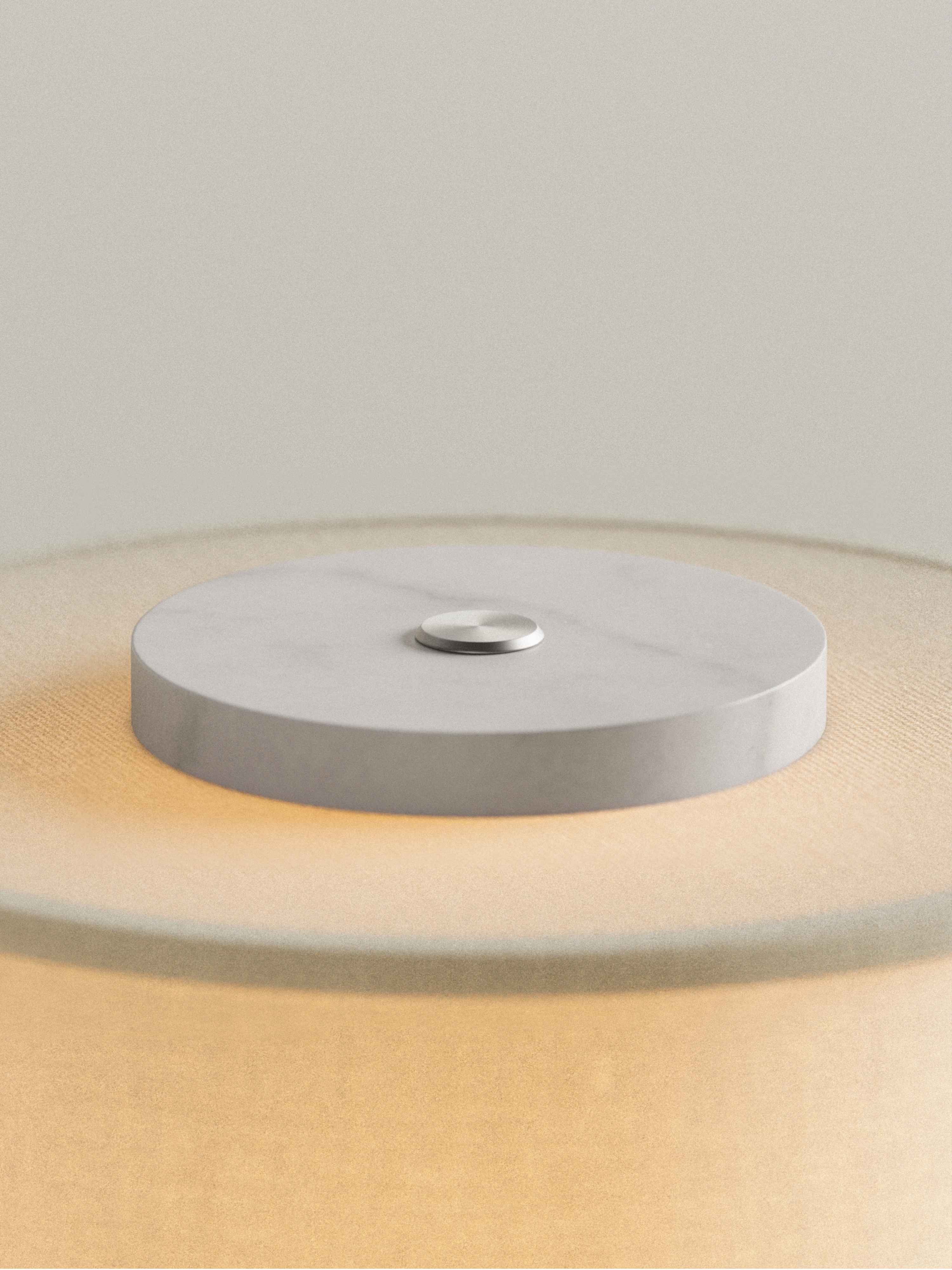 Auríe Portable Table Lamp - White Marble