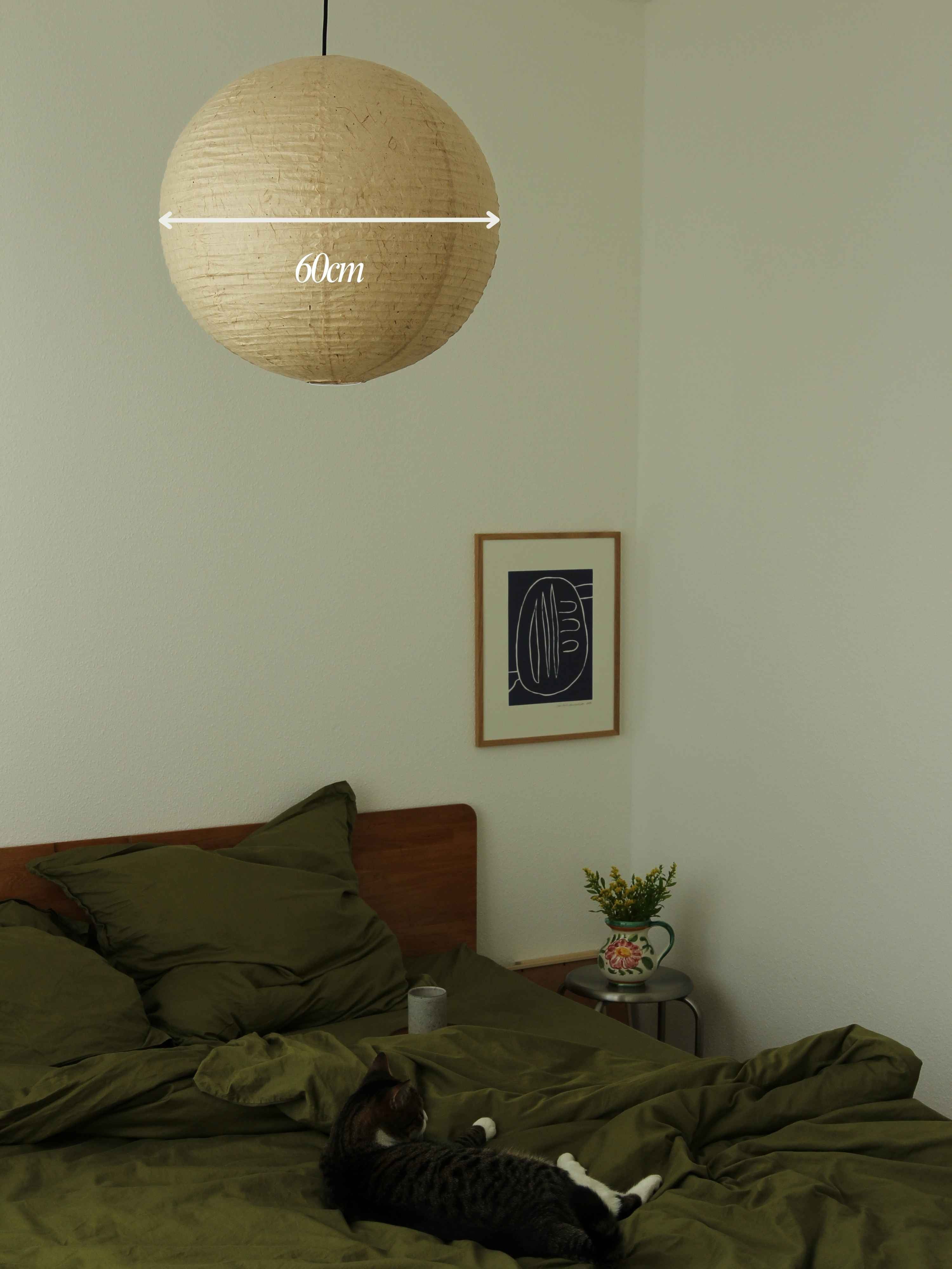 Pre-Order | IKIN Pendant B1 | Natural Mulberry Paper | Round Shape - Multiple Sizes