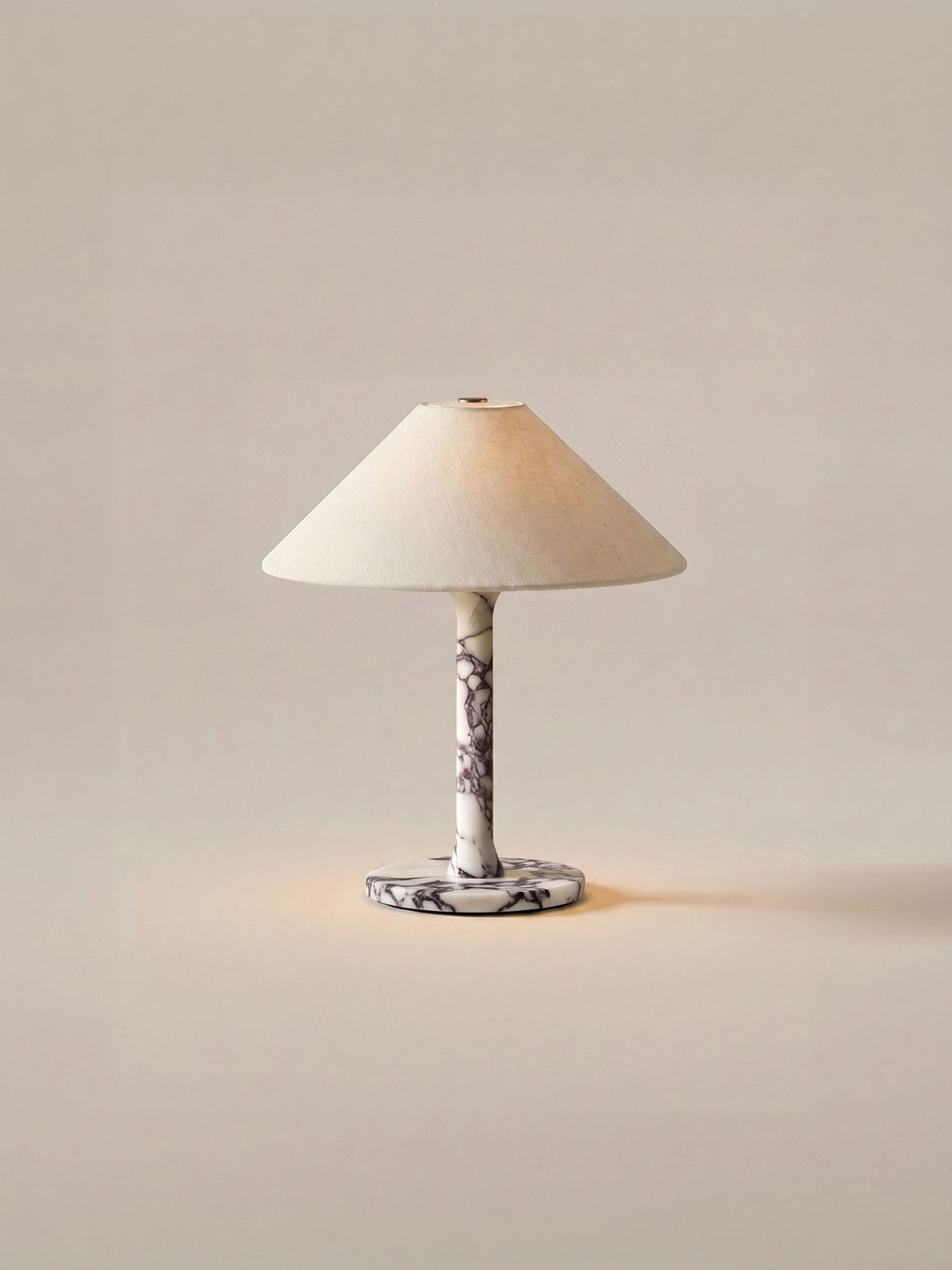 Rossa Portable Lamp | Calacatta Viola & Linen