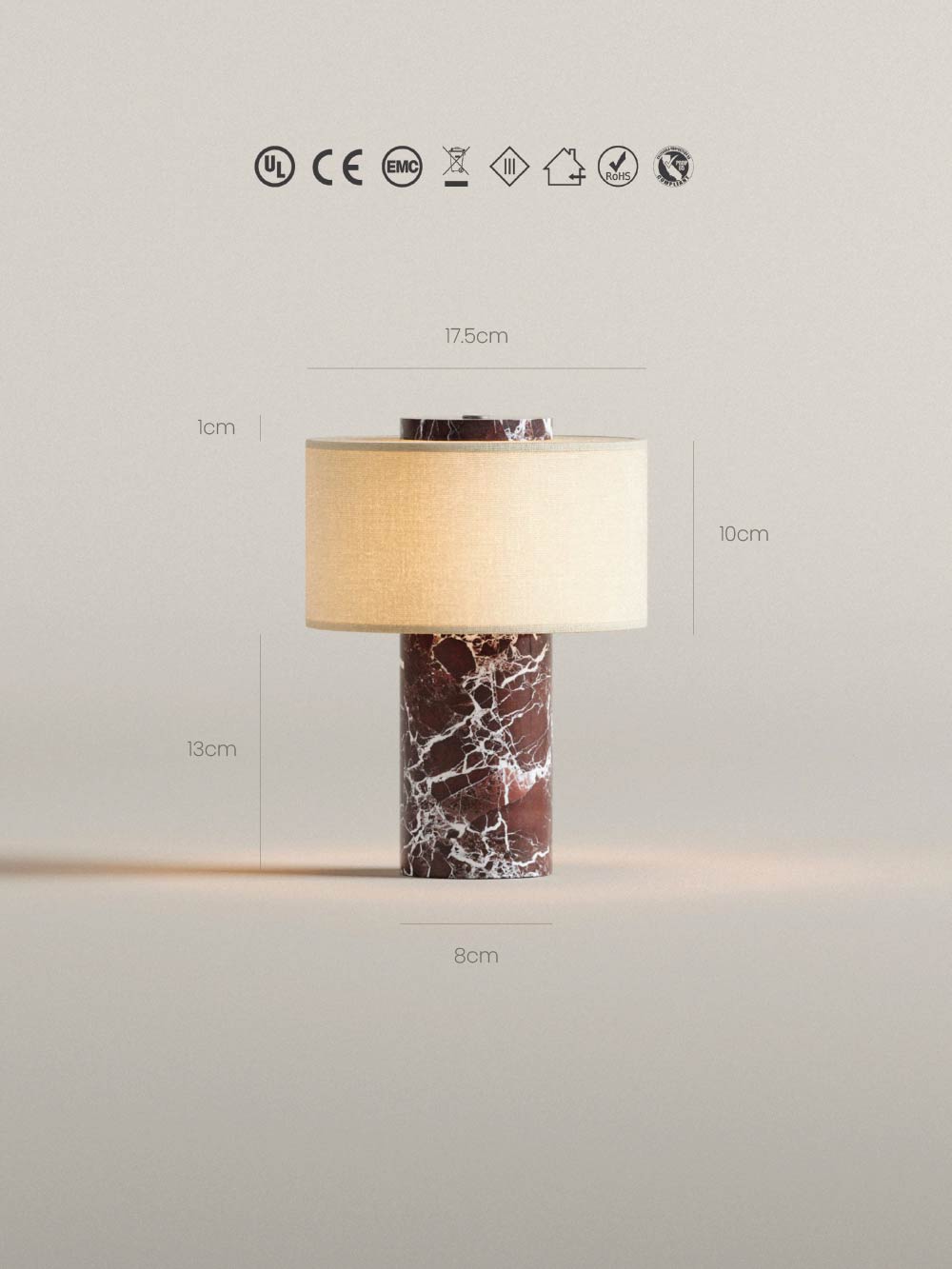Auríe tragbare Lampe | Rosso Levanto
