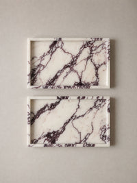 Elva Tray (Set of 2) | Calacatta Viola