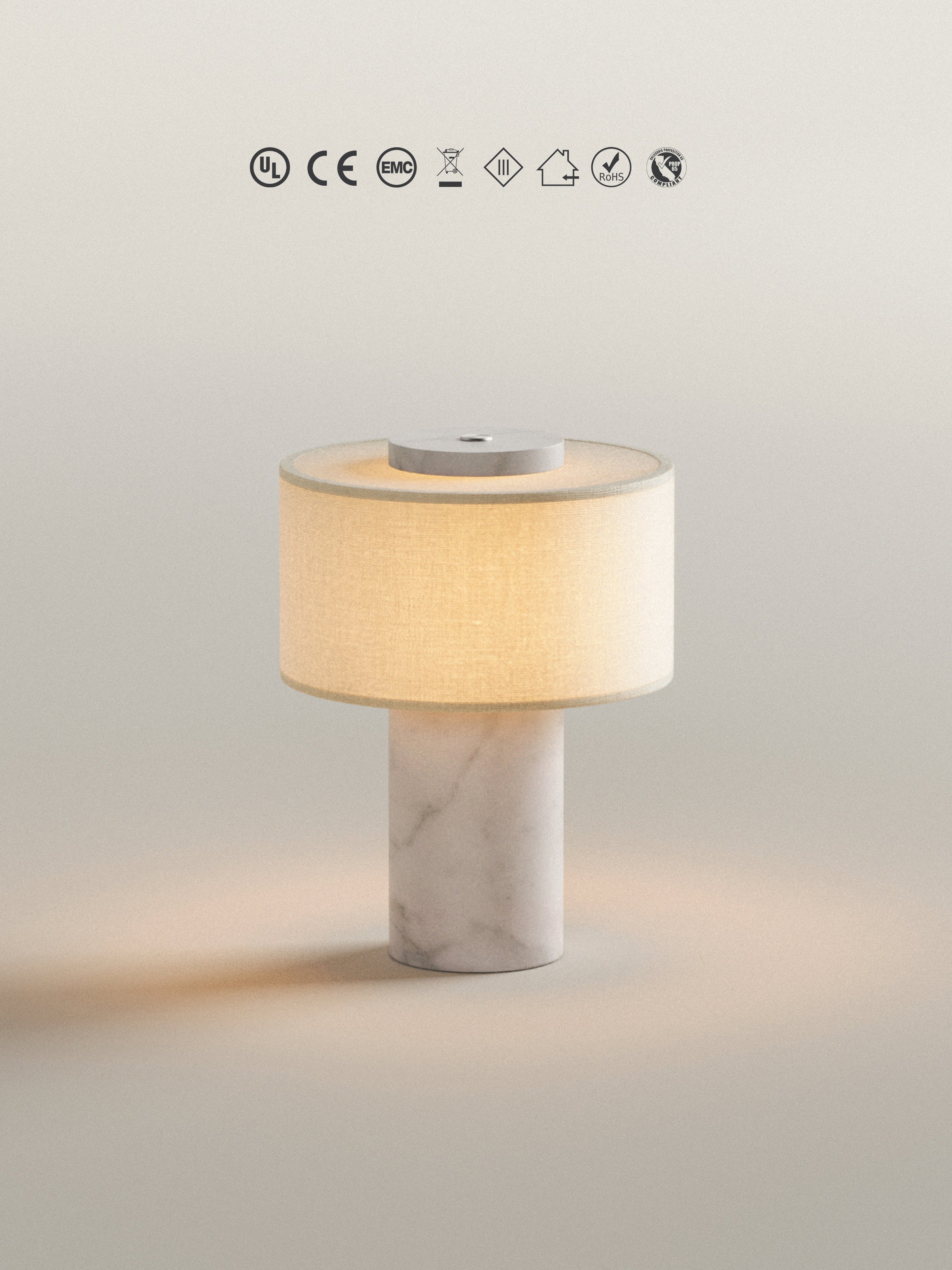 Auríe Tragbare Lampe | Weißer Marmor