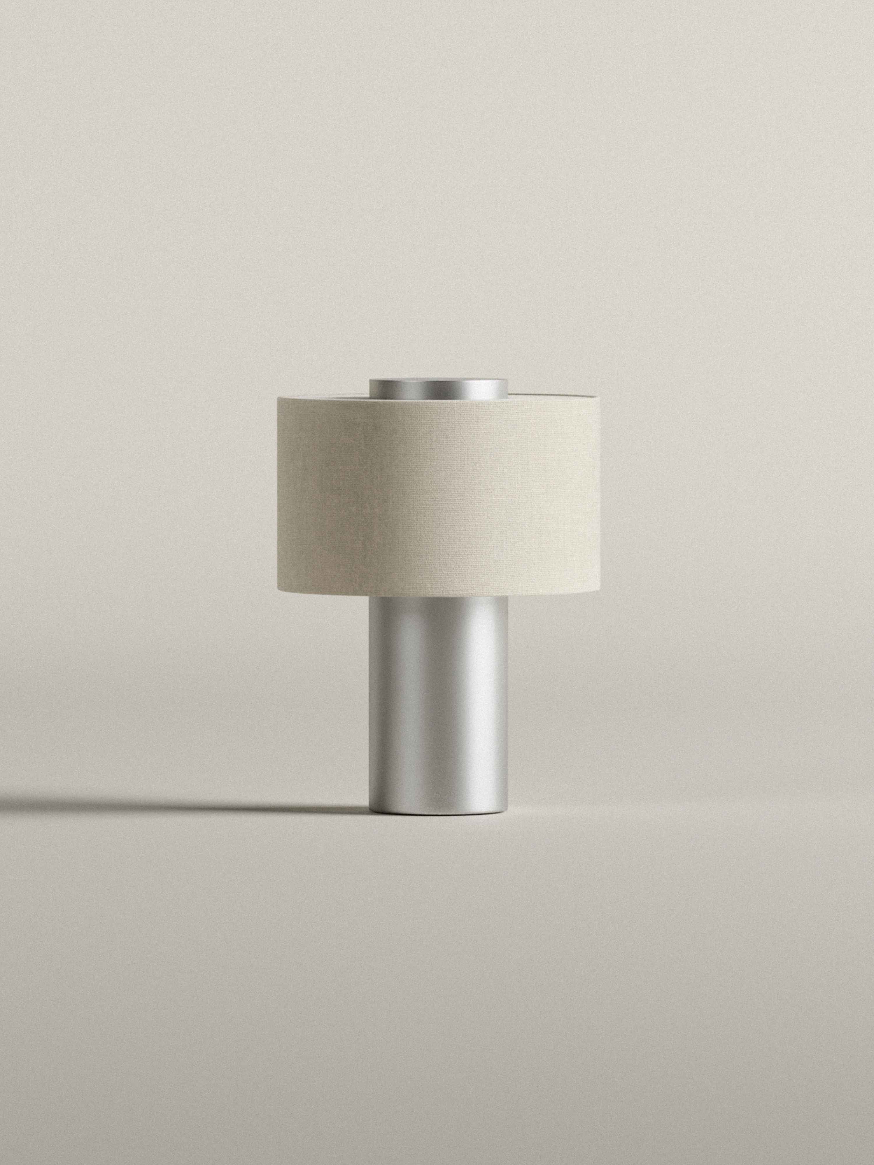 (Early Access) Aurum Table Lamp Small V. 2 | Calacatta Viola Marble & Linen | Portable
