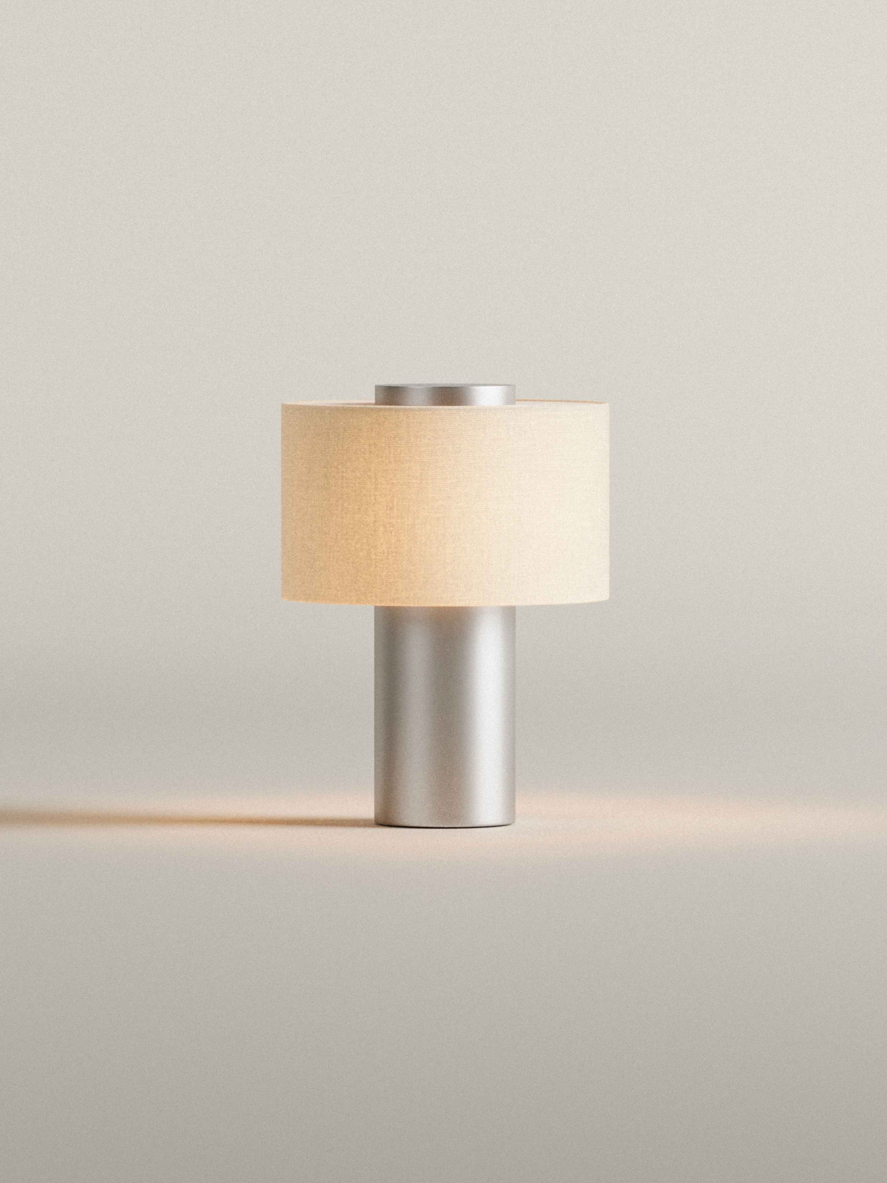 (Early Access) Aurum Table Lamp Small V. 2 | Calacatta Viola Marble & Linen | Portable