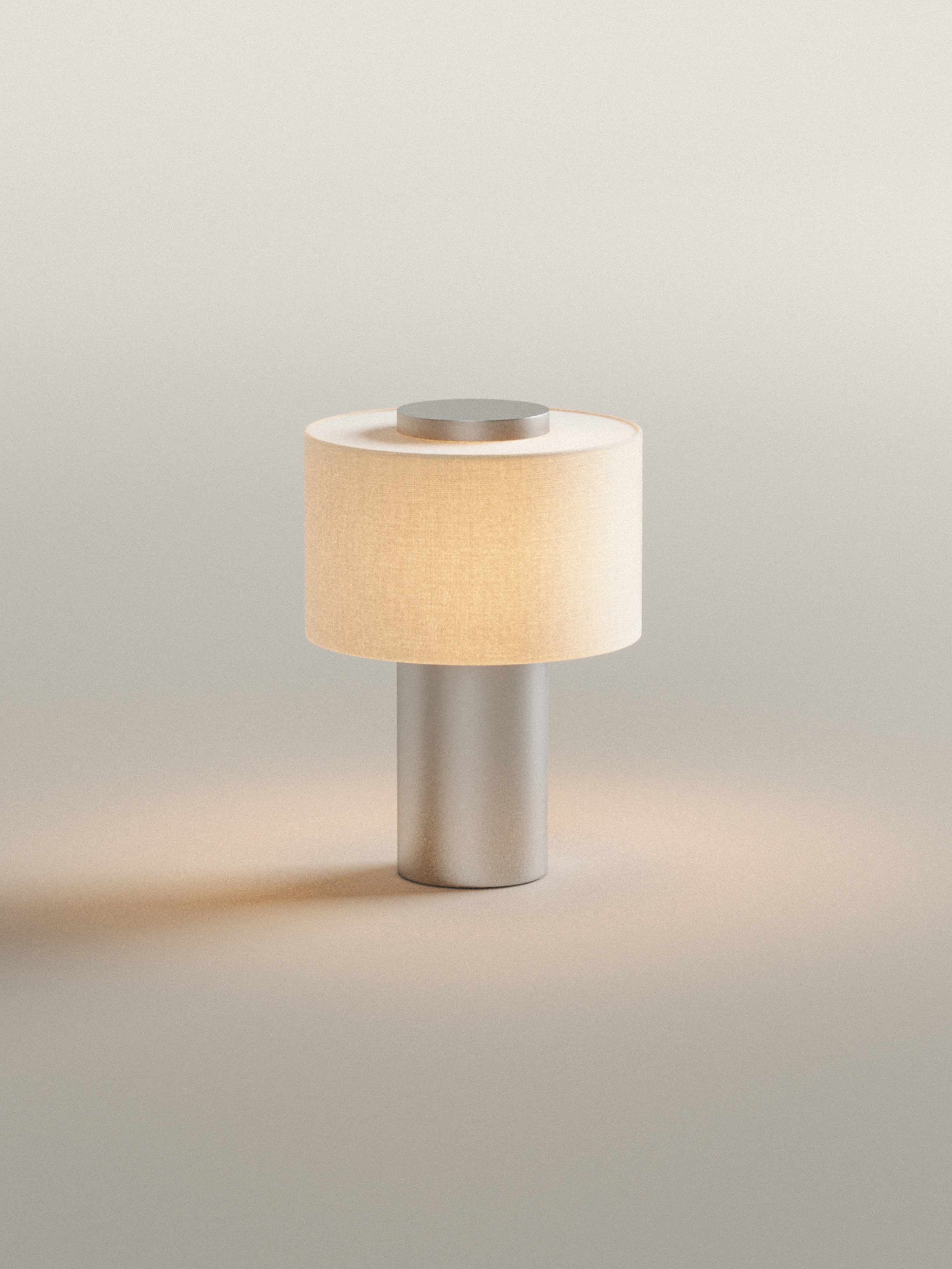 (Early Access) Aurum Table Lamp Small V. 2 | Calacatta Viola Marble & Linen | Portable