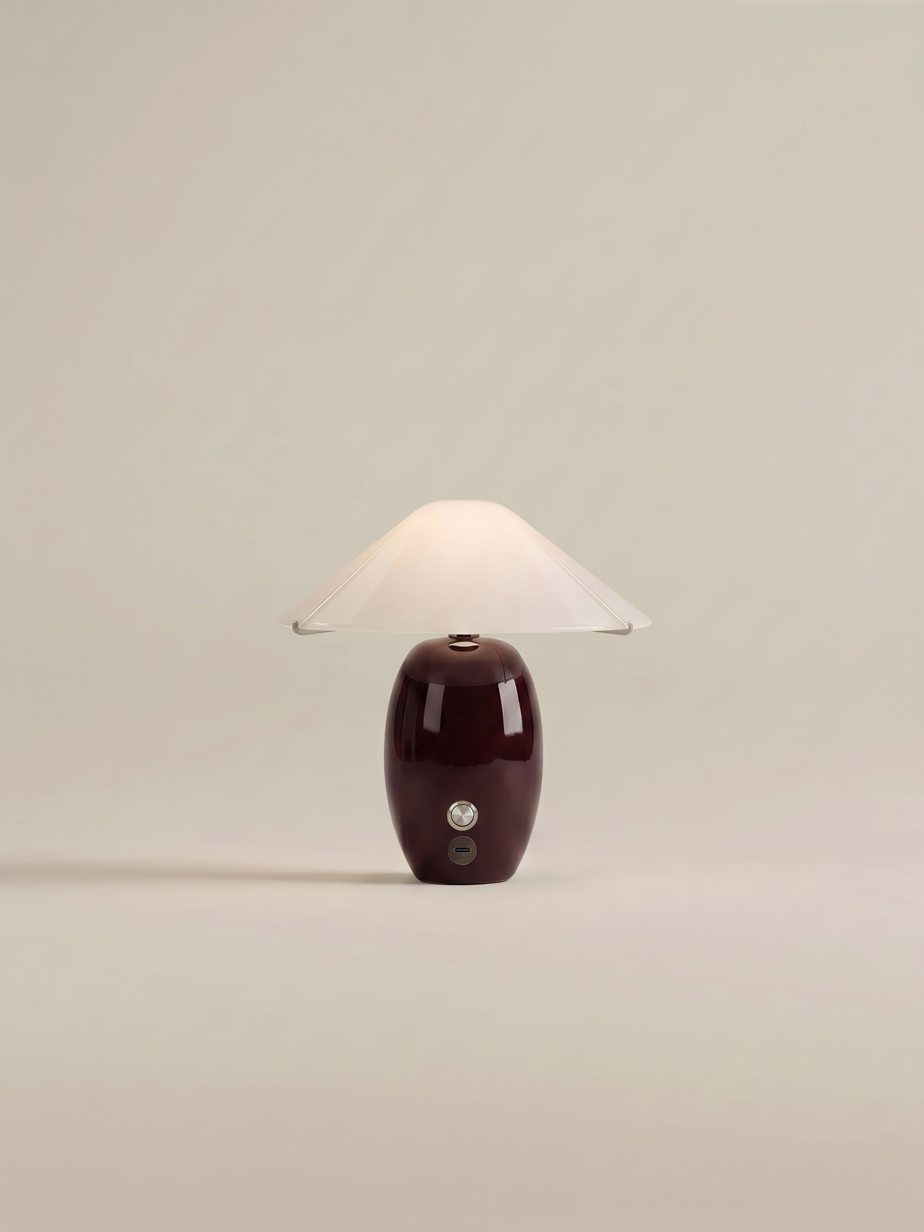 Maríel Portable Lamp | Red Ceramic