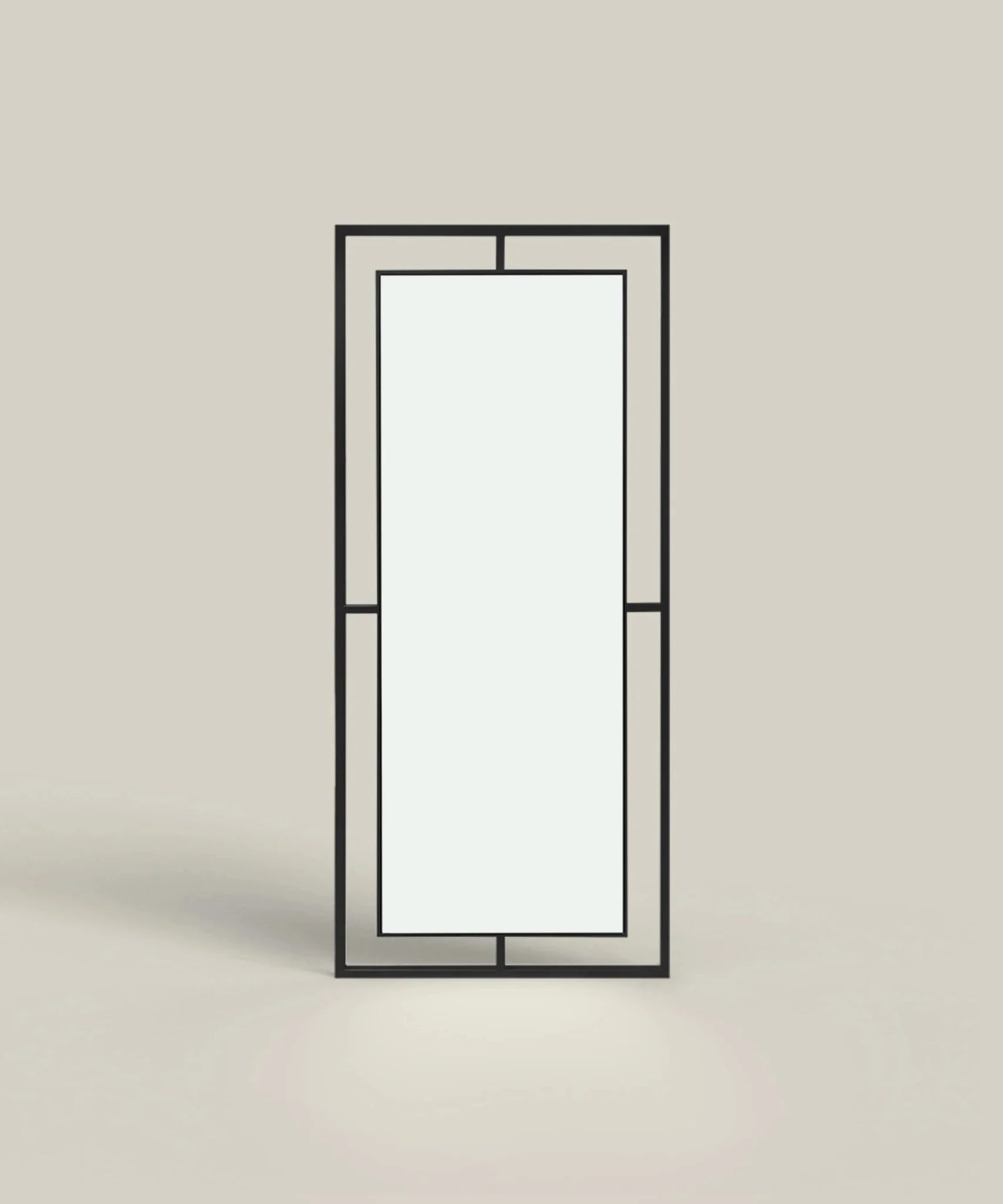 Framed Mirror No. 1 | Großer Spiegel mit Eisenrahmen | 180 × 80 cm. - Blossholm