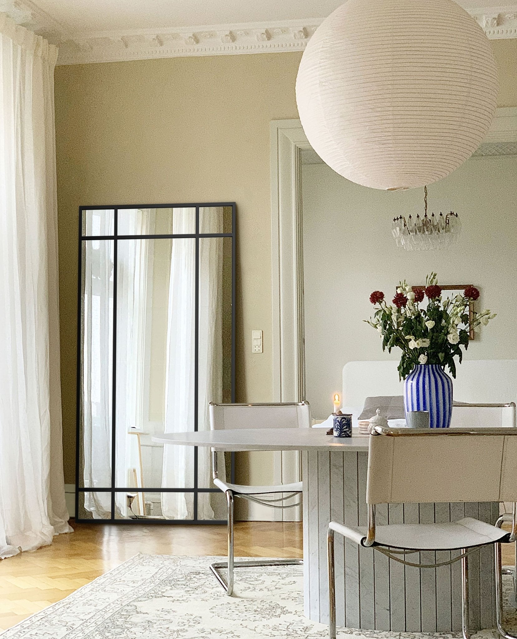 Industrial Mirror No. 3 | Spiegel mit Eisenrahmen | 220 × 110 cm - Blossholm