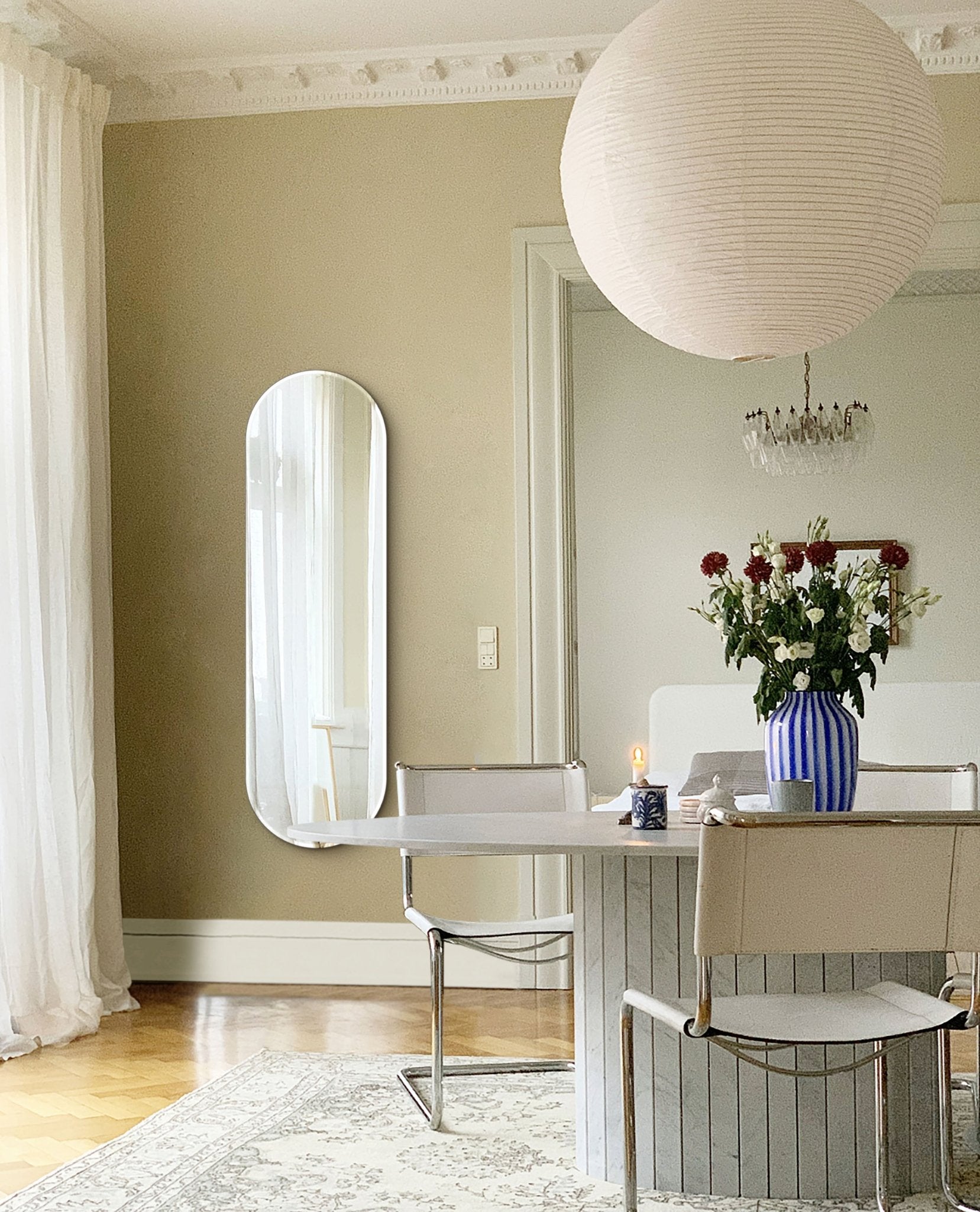 Oval Mirror No. 2 | 40 x 130 cm - Blossholm