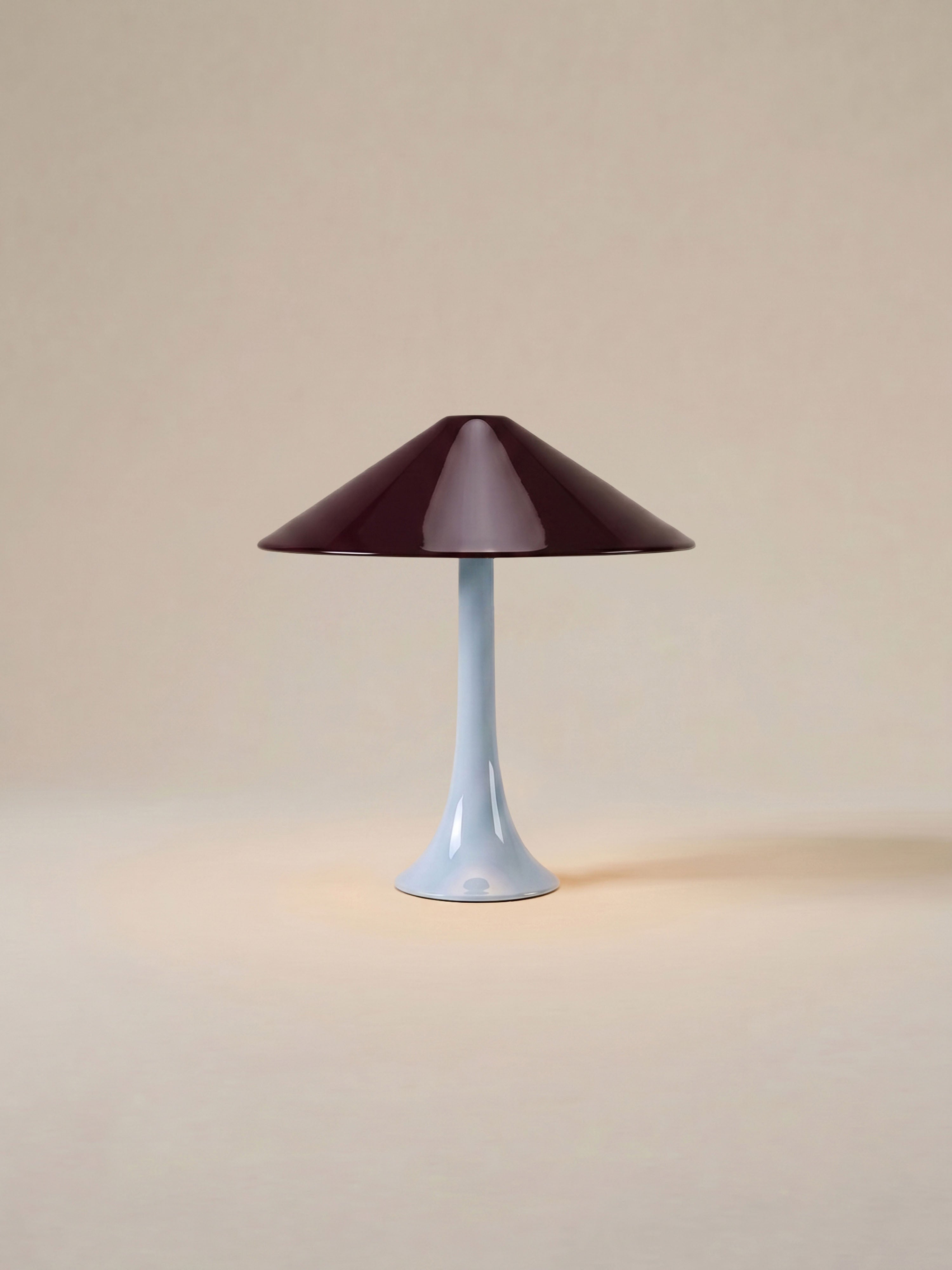 Nova Große tragbare Lampe | Burgunderrot