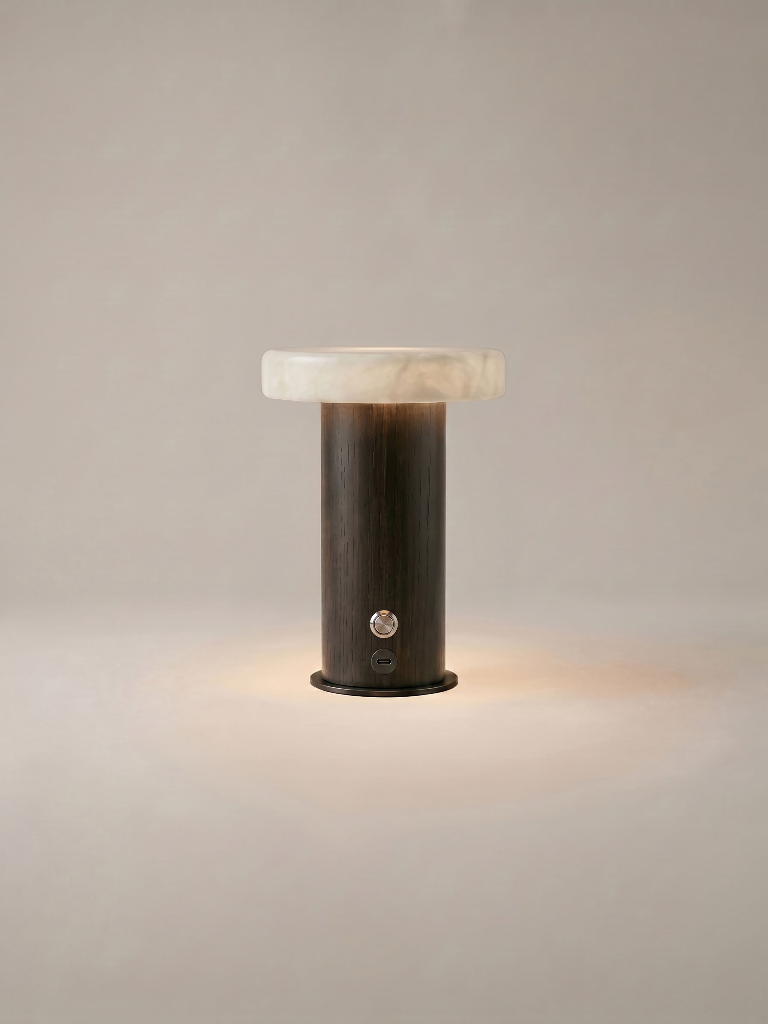 Orel Portable Lamp | Dark Oak