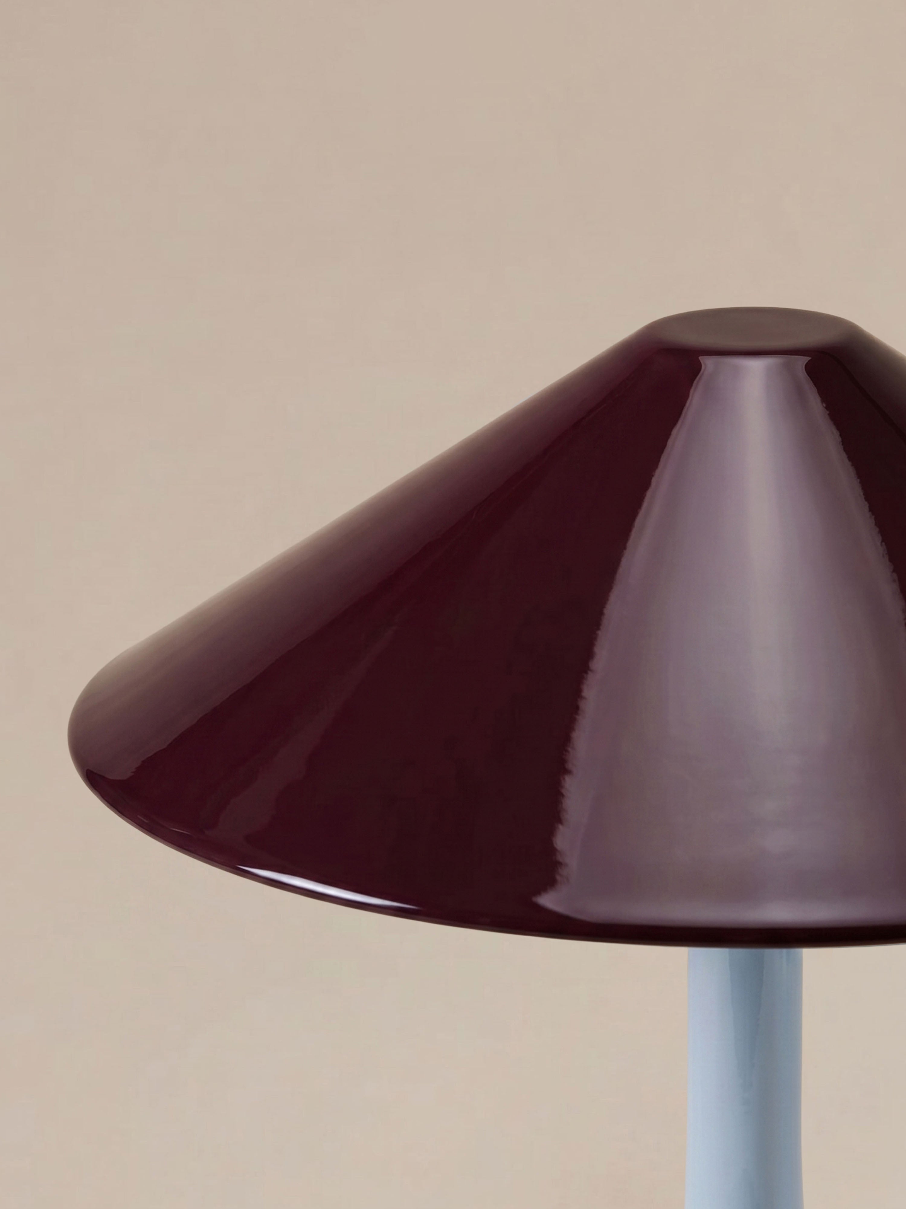 Nova Große tragbare Lampe | Burgunderrot