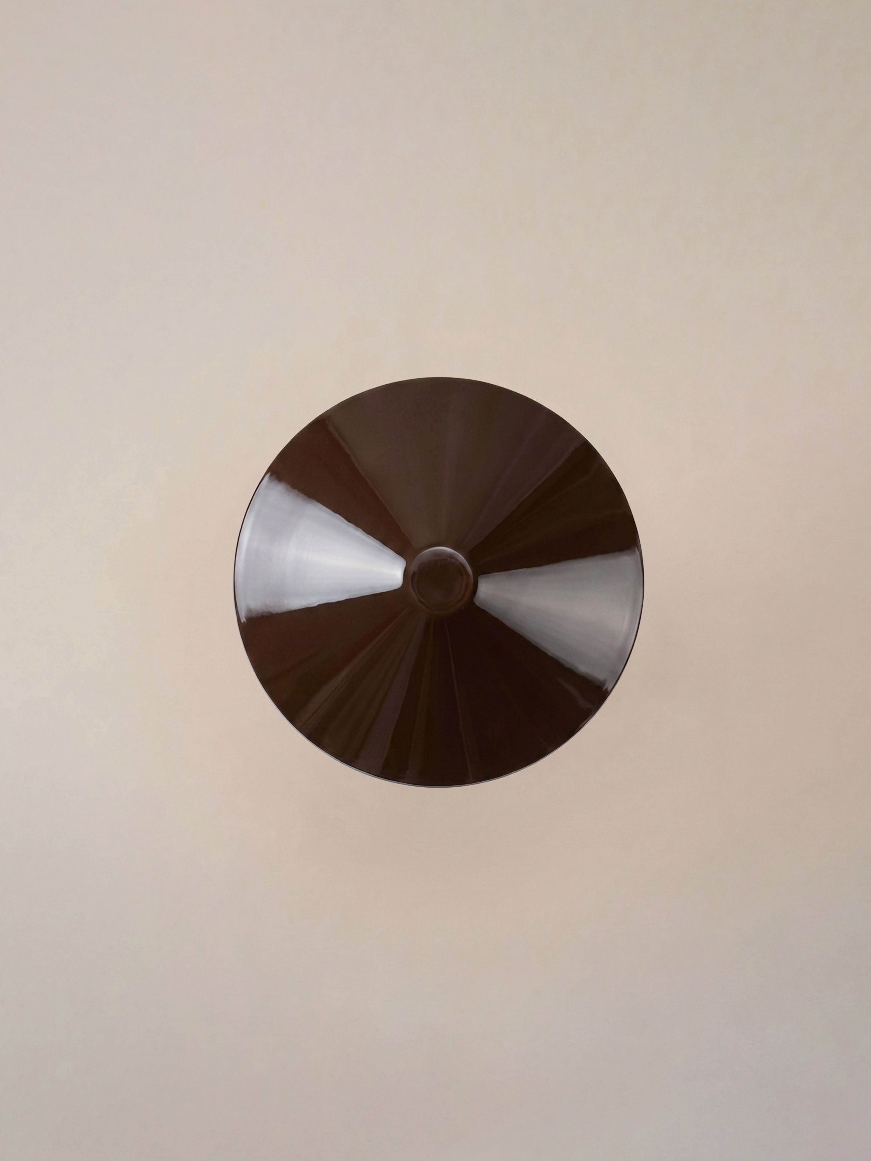 Nova Large Portable Lamp | Aqua Base & Brown Shade